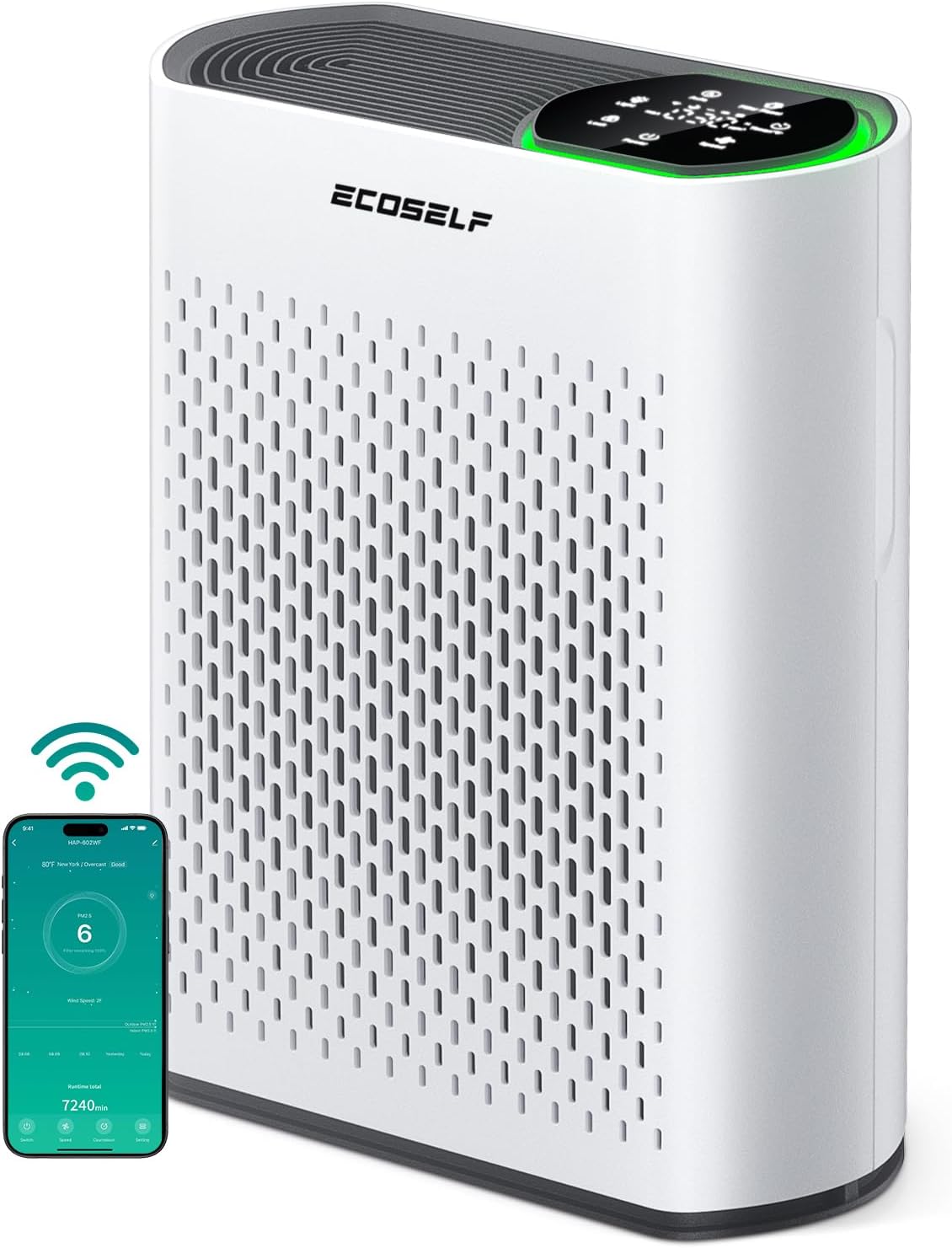 Powerful Air Purifiers for Home Large Room Up to 1400 Ft², with Smart WiFi Air Q...