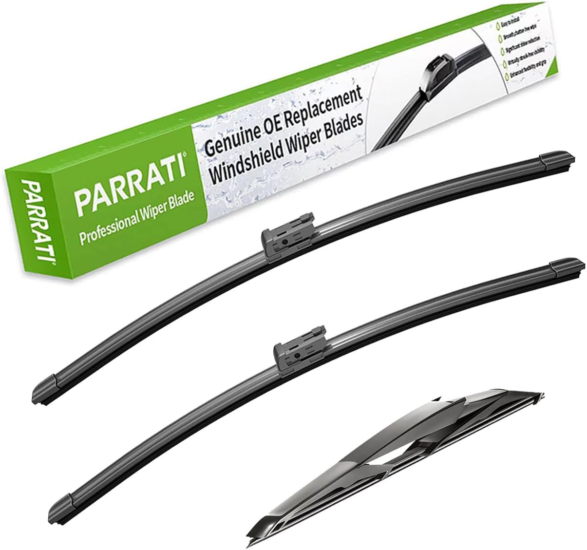 PARRATI® High Performance Windshield Wipers, Special Premium All-Season Automoti...
