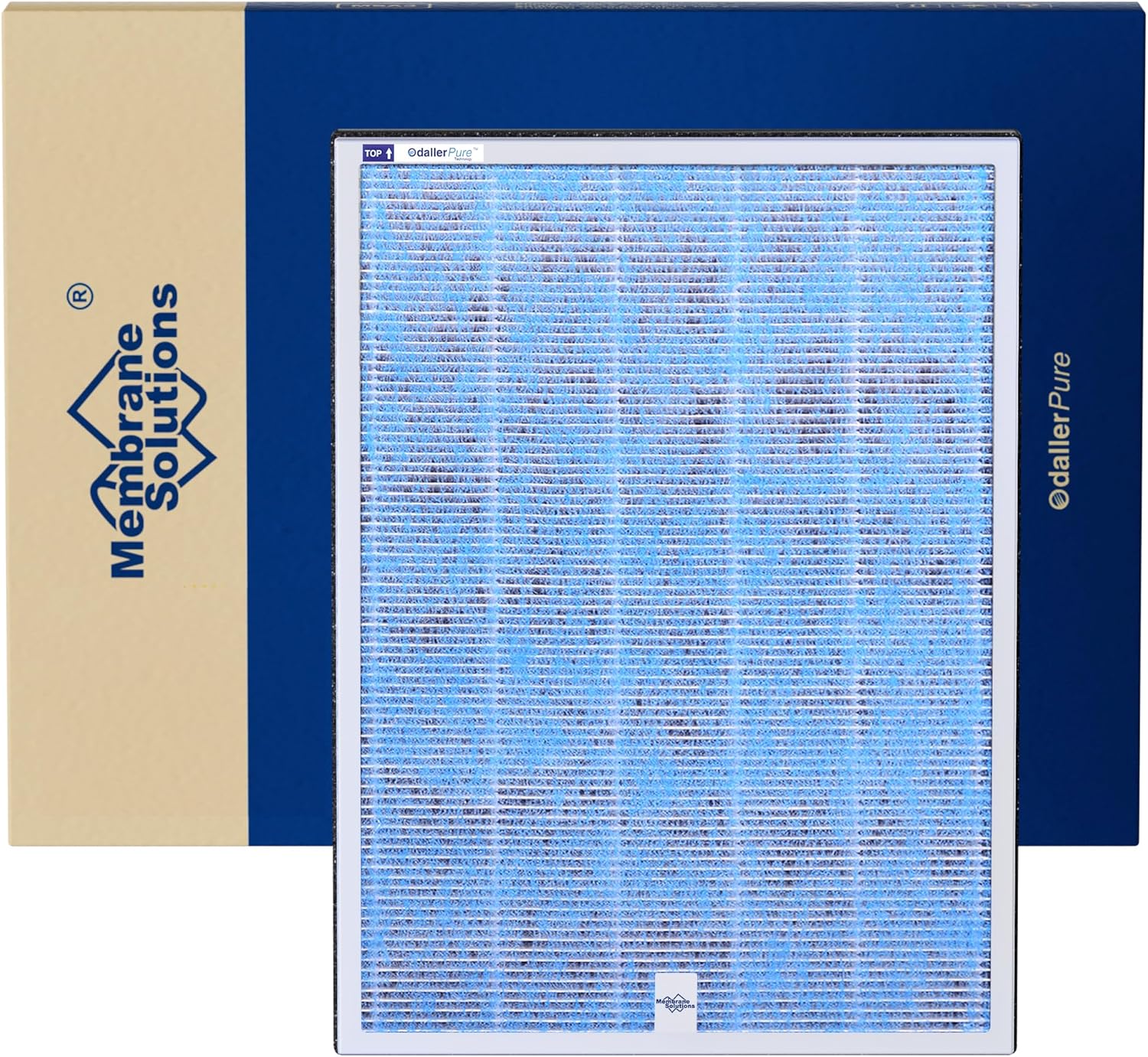 Membrane Solutions MSA3/MSA3S Genuine Air Filter Replacement 1 Pack, Upgraded 4-...