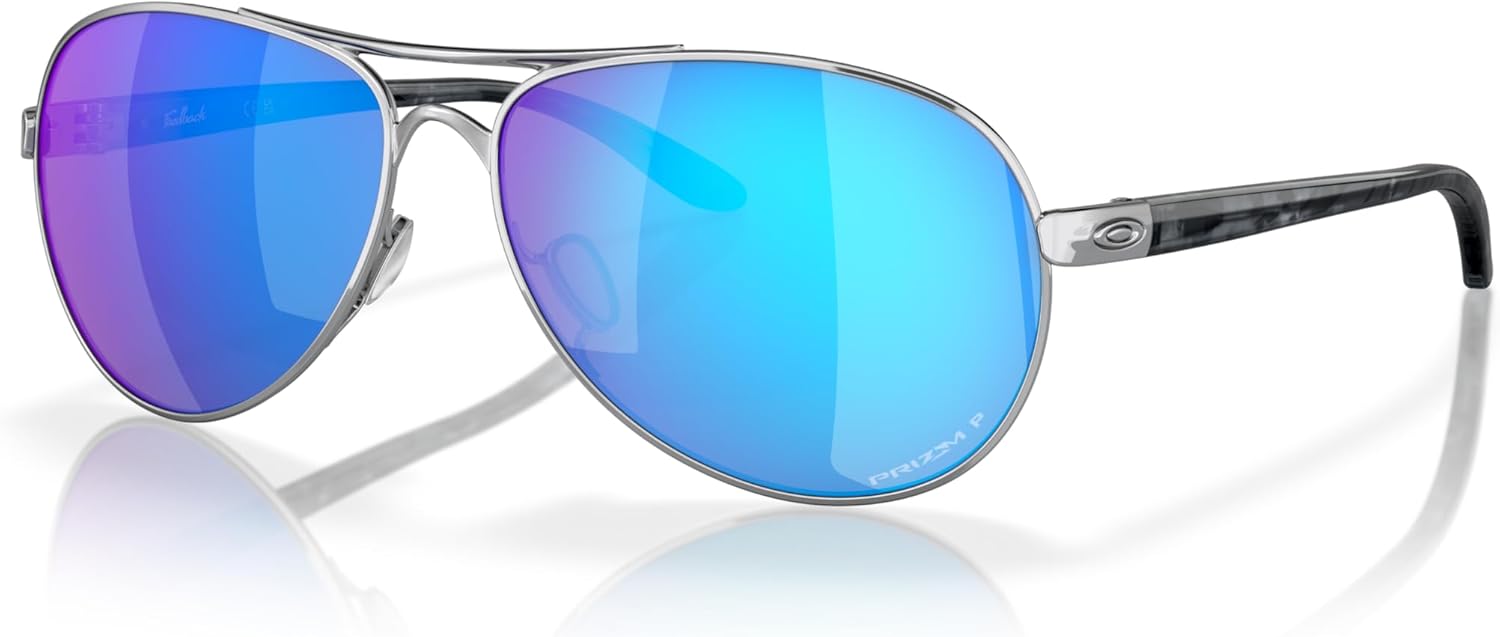 Oakley Women's Oo4079 Sunglasses, Special Aviator Sunglasses With Polished Chrom...