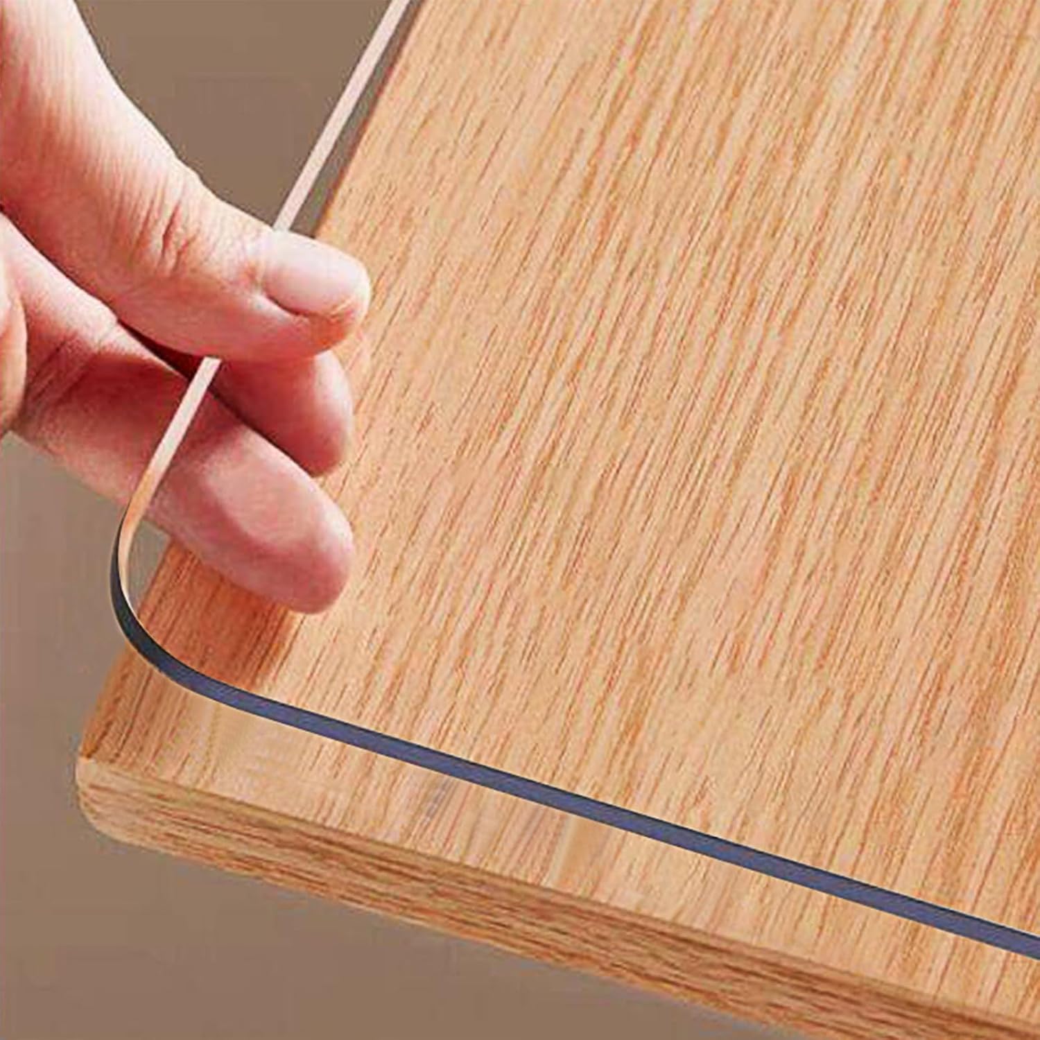 OstepDecor Clear Table Protector, Special Waterproof Plastic Table Cover, High-Q...