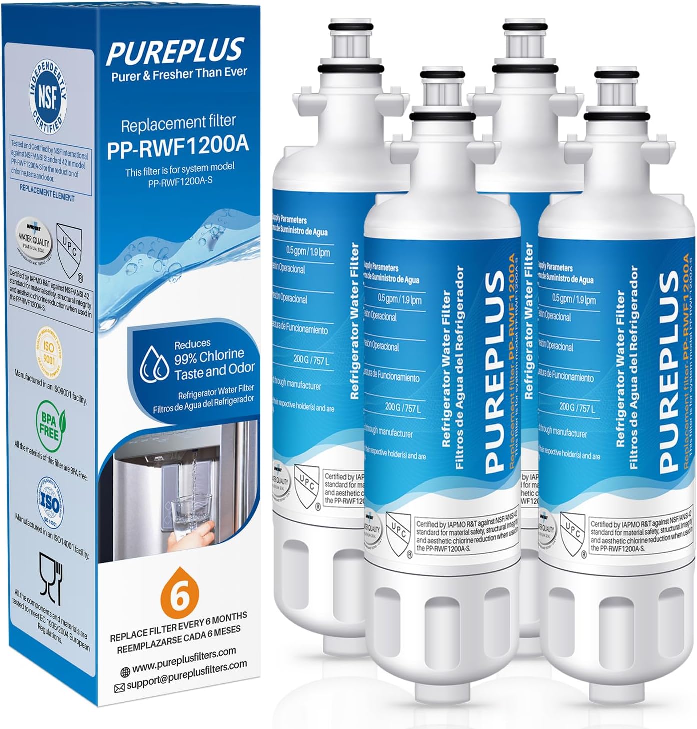 PUREPLUS 9690 Replacement for kenmore Elite 469690 LG LT700P RFC 1200A ADQ360061...