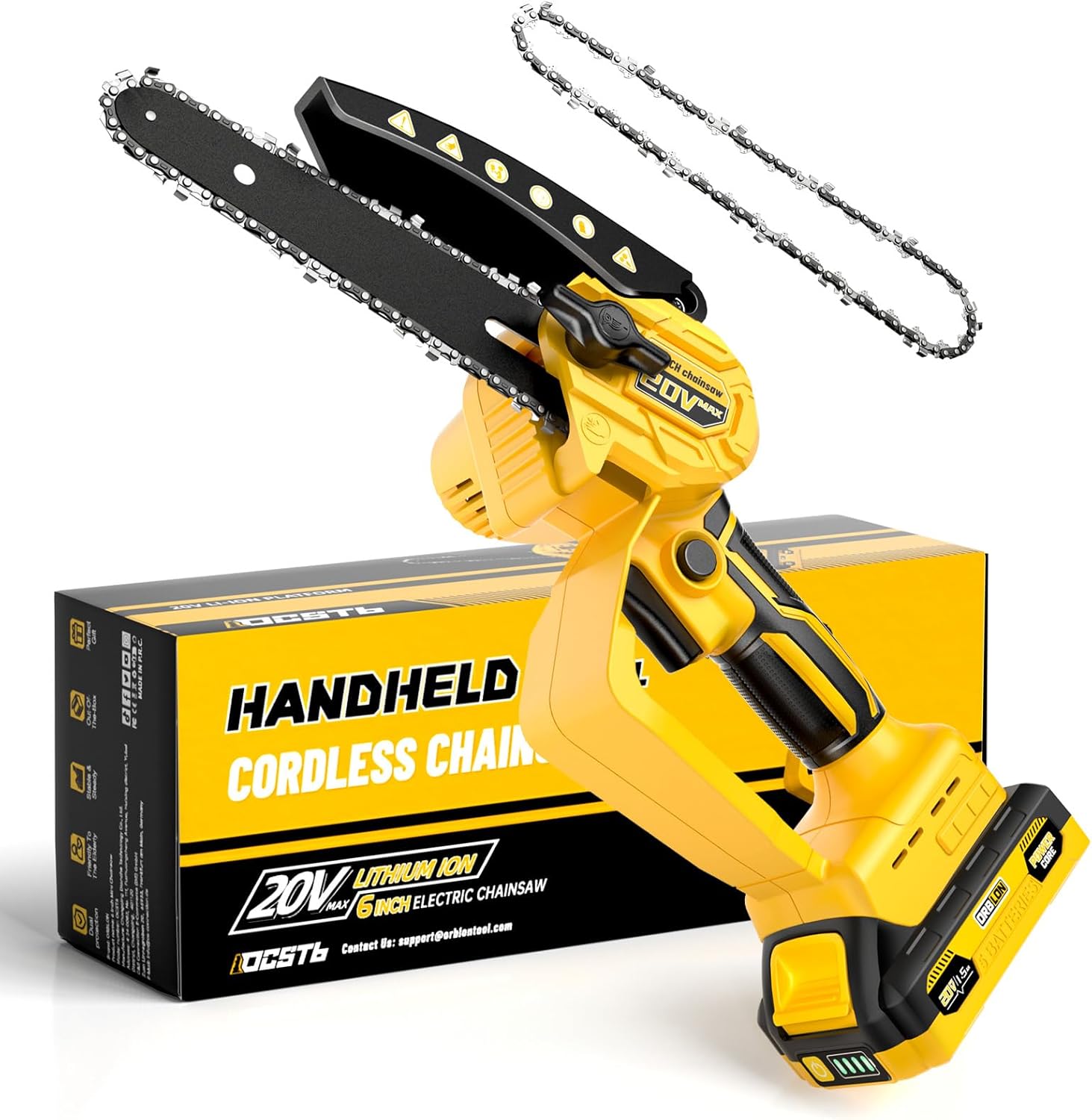 Mini Chainsaw fit for Dewalt Battery 20V MAX,Cordl...