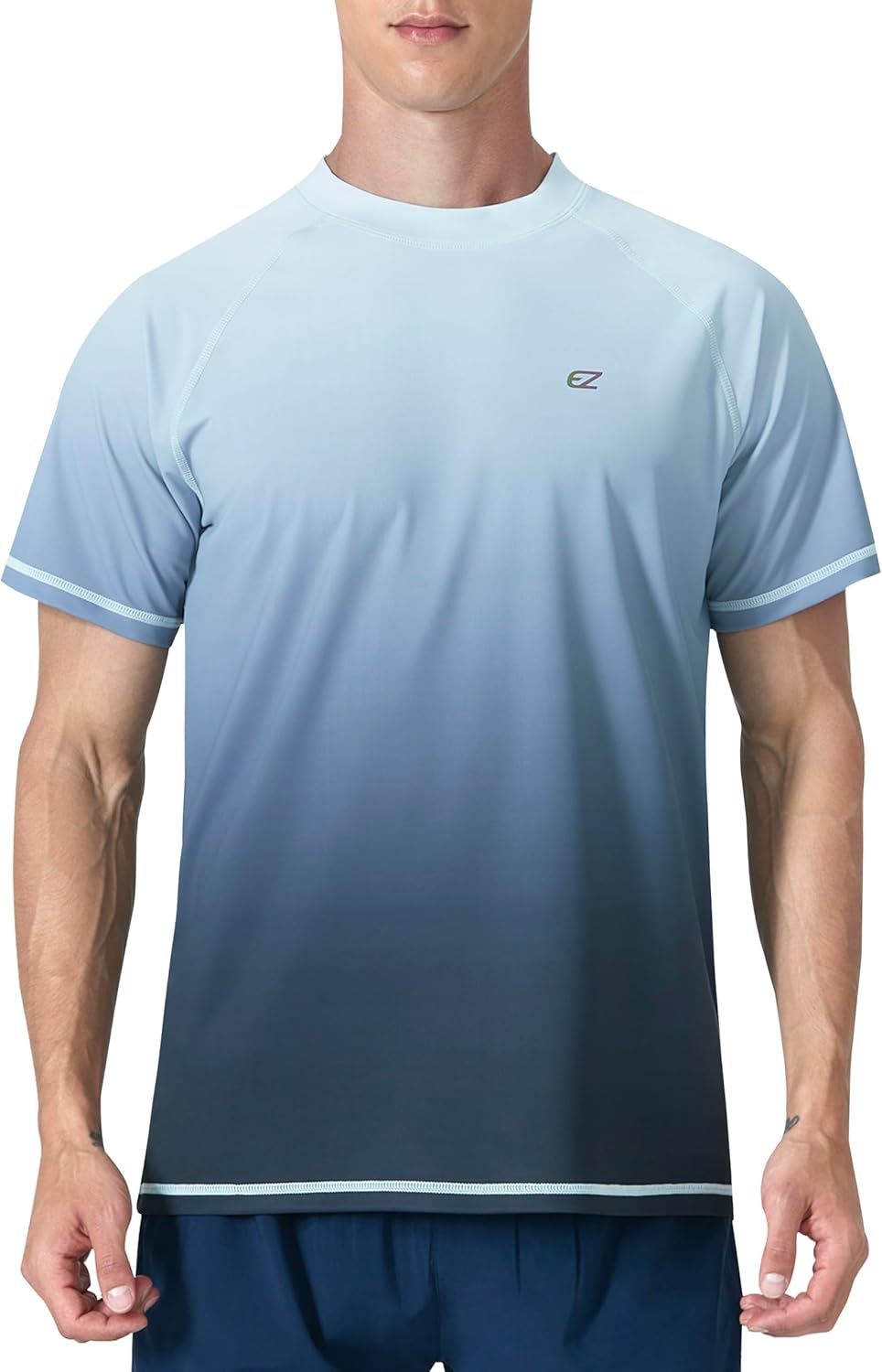 Men's Swim Shirts, Special Rash Guard for UPF 50 UV Sun Protection, Innovative Q...