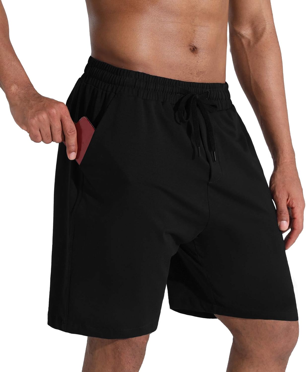 Men's Lounge Shorts, Special Shorts with Deep Pockets, High-Quality Loose-fit Je...