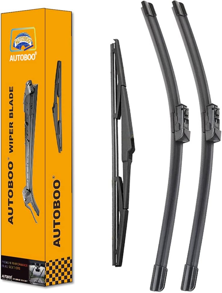 AUTOBOO 26"+17" Windshield Wipers with 14" Rear Wi...