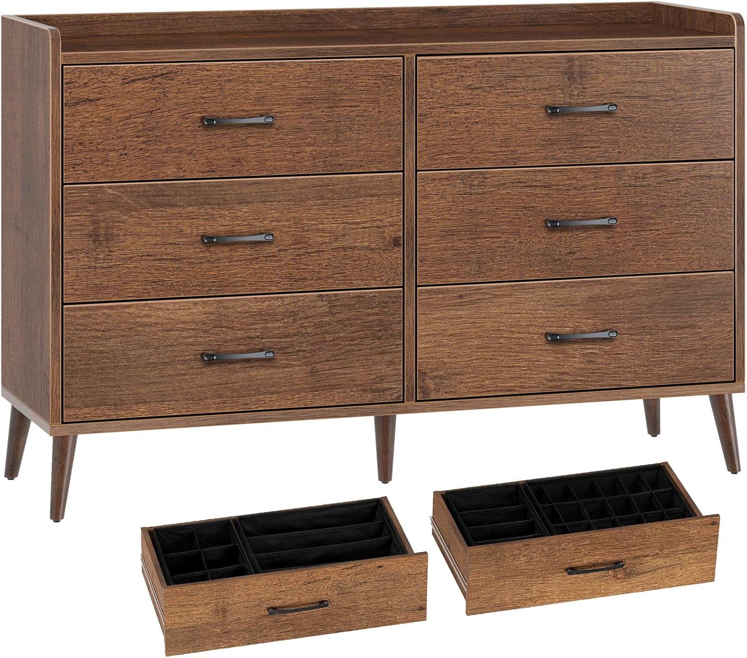 Rolanstar Drawer Dresser Quick Install, 6 Wooden D...