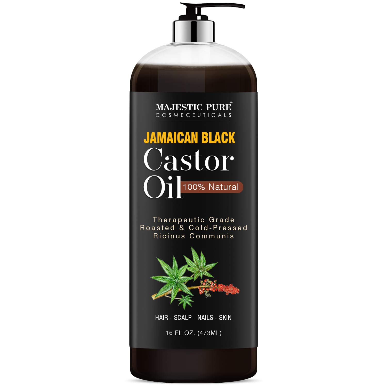 MAJESTIC PURE Jamaican Black Castor Oil, Special Hair Growth Oil, Innovative Hai...