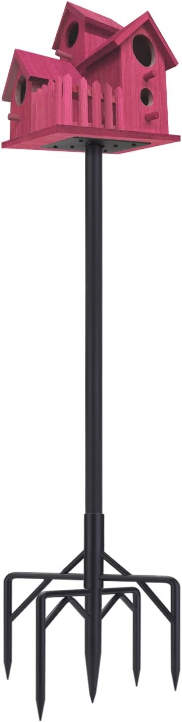 Bird Feeder Pole Kit 79 Inch, Special Bird House Pole for Outdoors Heavy Duty, I...