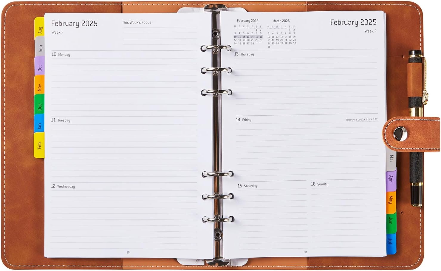 Diary 2024-2025 - Academic Diary 2024-2025 Week to view A5, Monthly Tabs, Pocket...