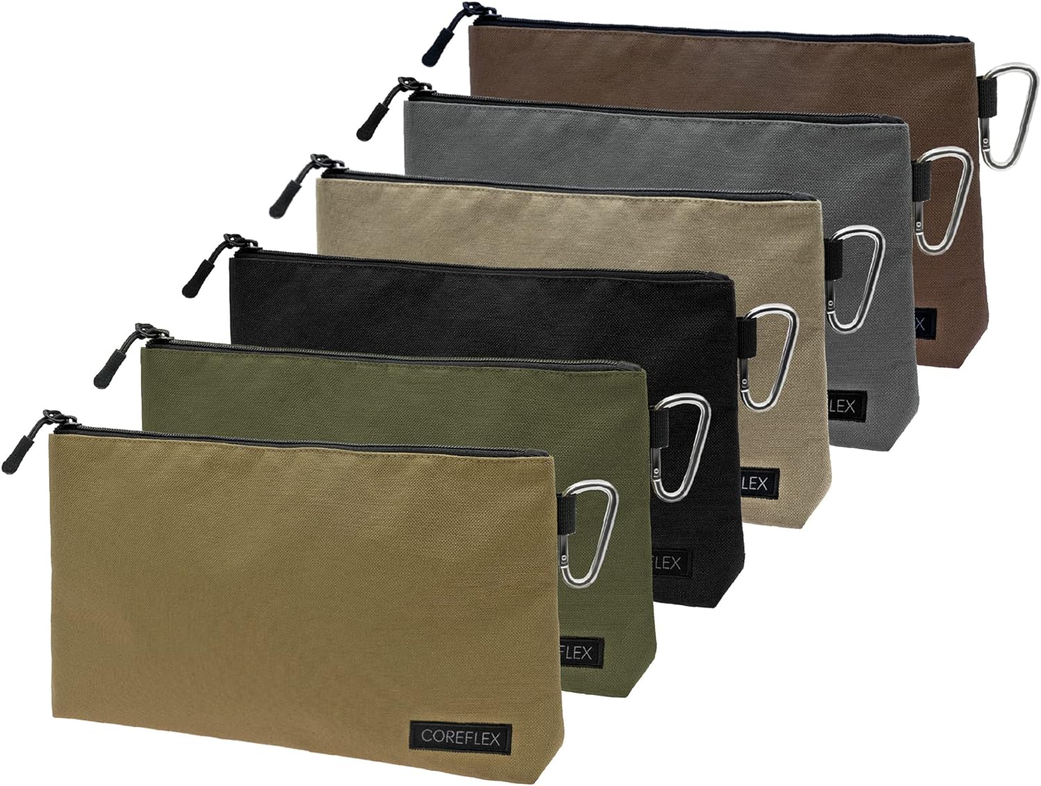 Coreflex 6 Pack Premium Tool Pouch Zipper Bag with internal pockets,12inch Tool...