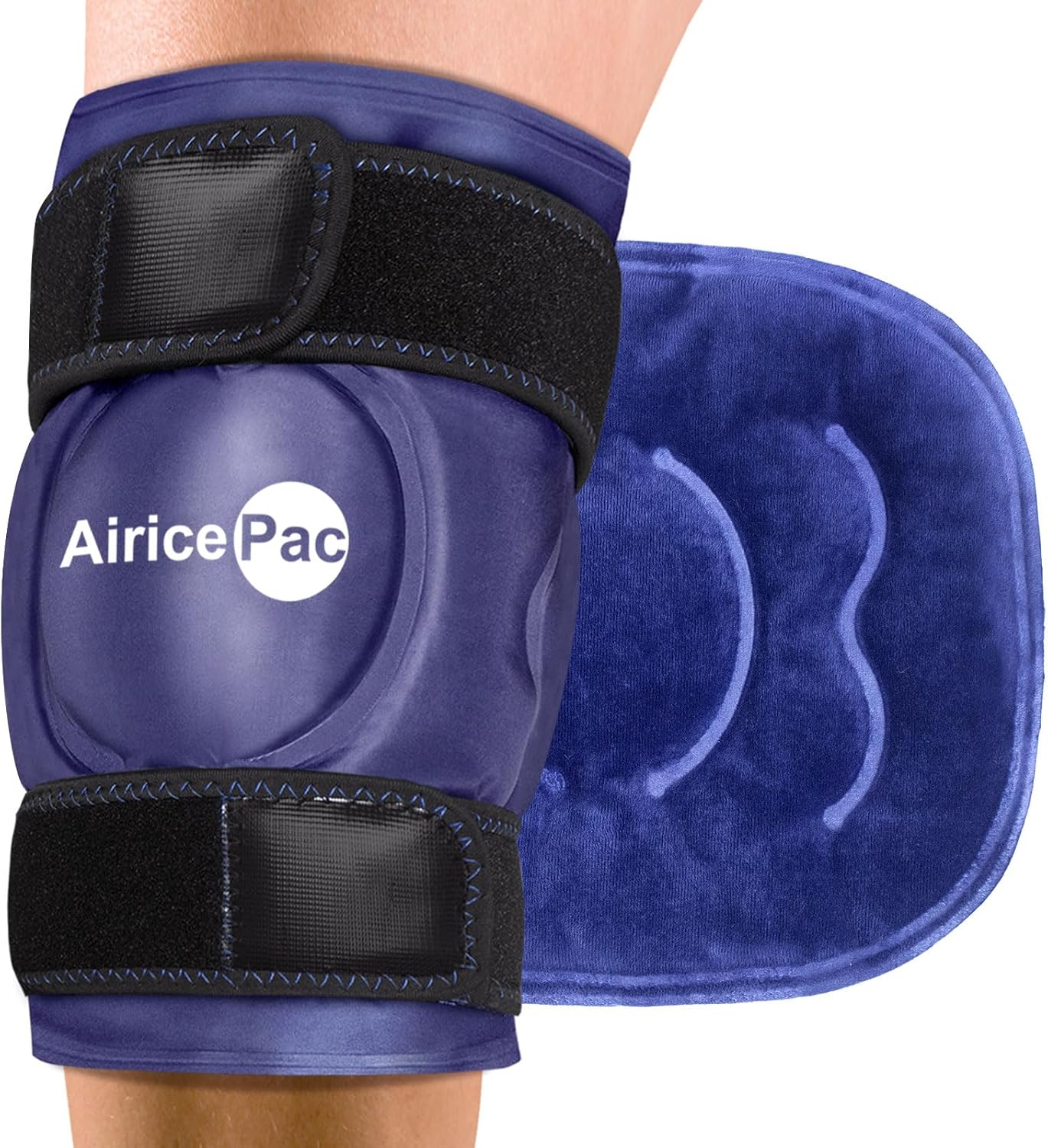 Ice Pack for Knee Pain Relief, Reusable Gel Ice Wrap for Injuries, Swelling, Kne...