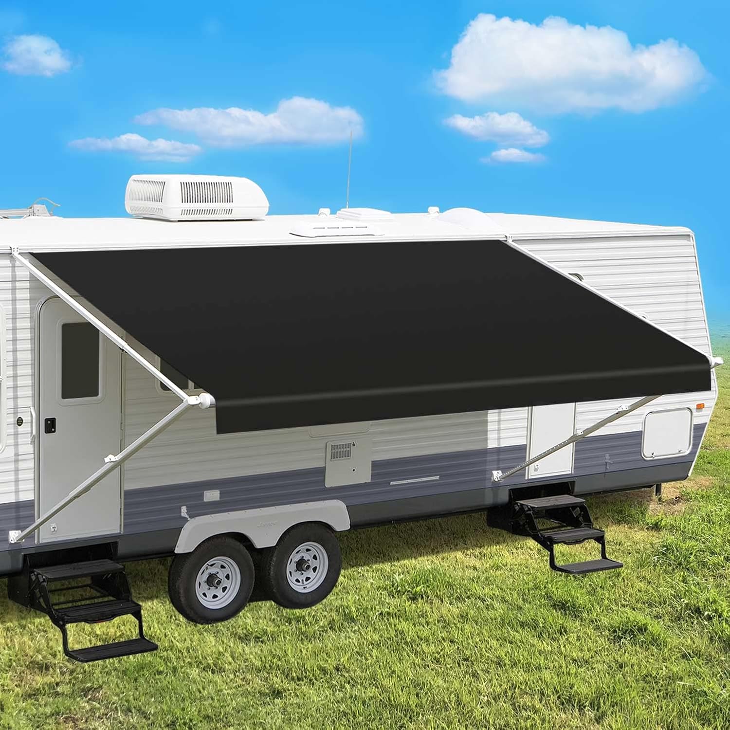Leaveshade RV Awning Fabric Replacement Camper Trailer Awning Fabric Super Heavy...