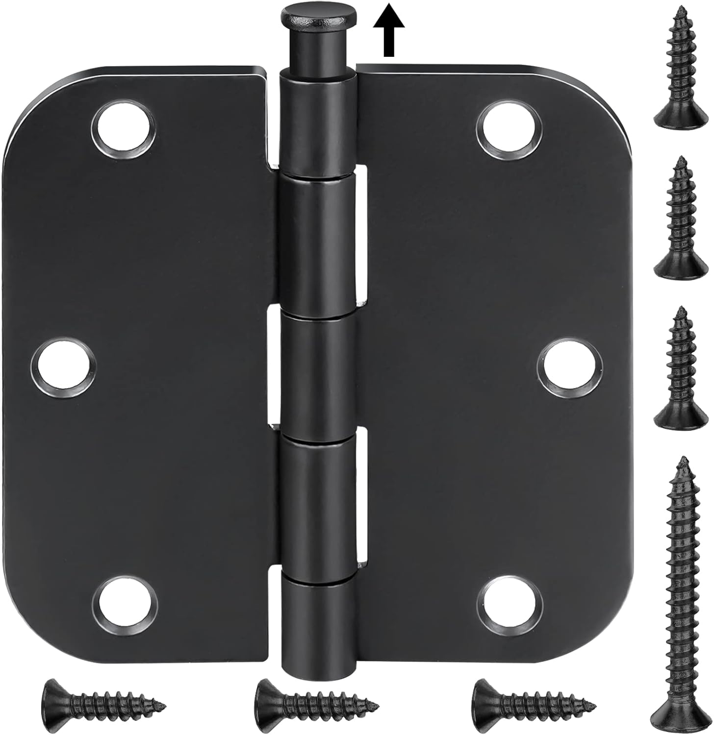 TICONN 30-pack Door Hinges, Special 3.5 Inch Hinges with 5/8" Radius Corner, Hig...