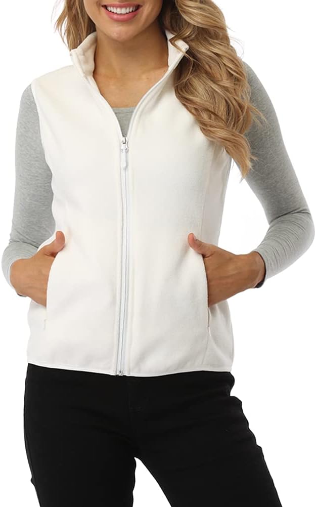fuinloth Women's Fleece Gilet, Special Polar Soft Sleeveless Classic Fit Bodywar...