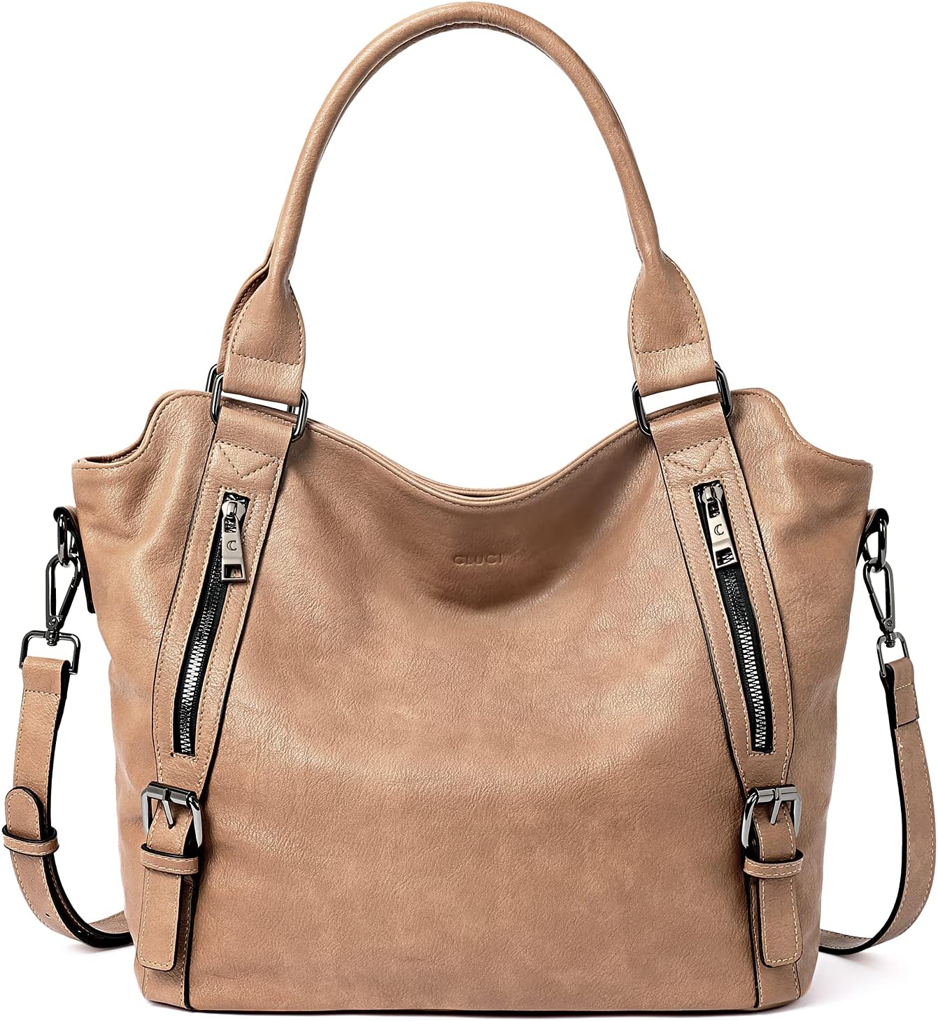 CLUCI Purses, Special Handbags for Women, Innovative Vegan Leather Bag with Tote...