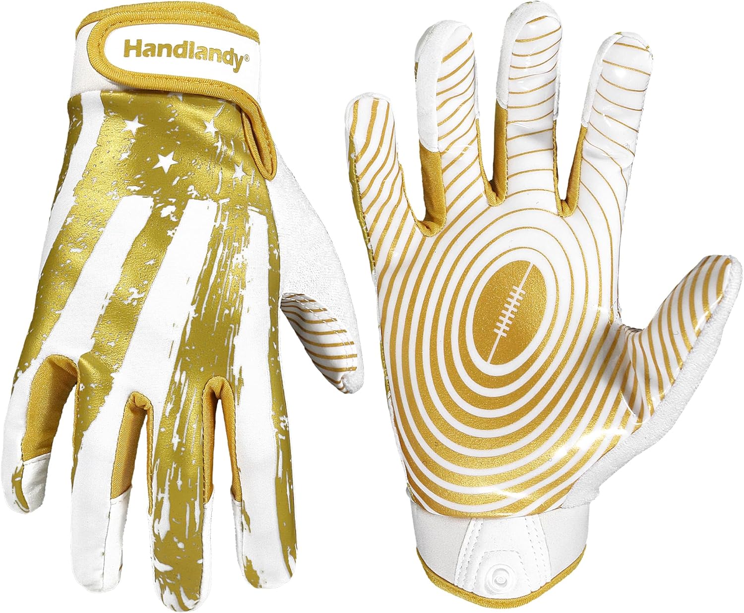 HANDLANDY Youth Football Gloves for Boys Girls, Sticky Wide Receiver Gloves for...
