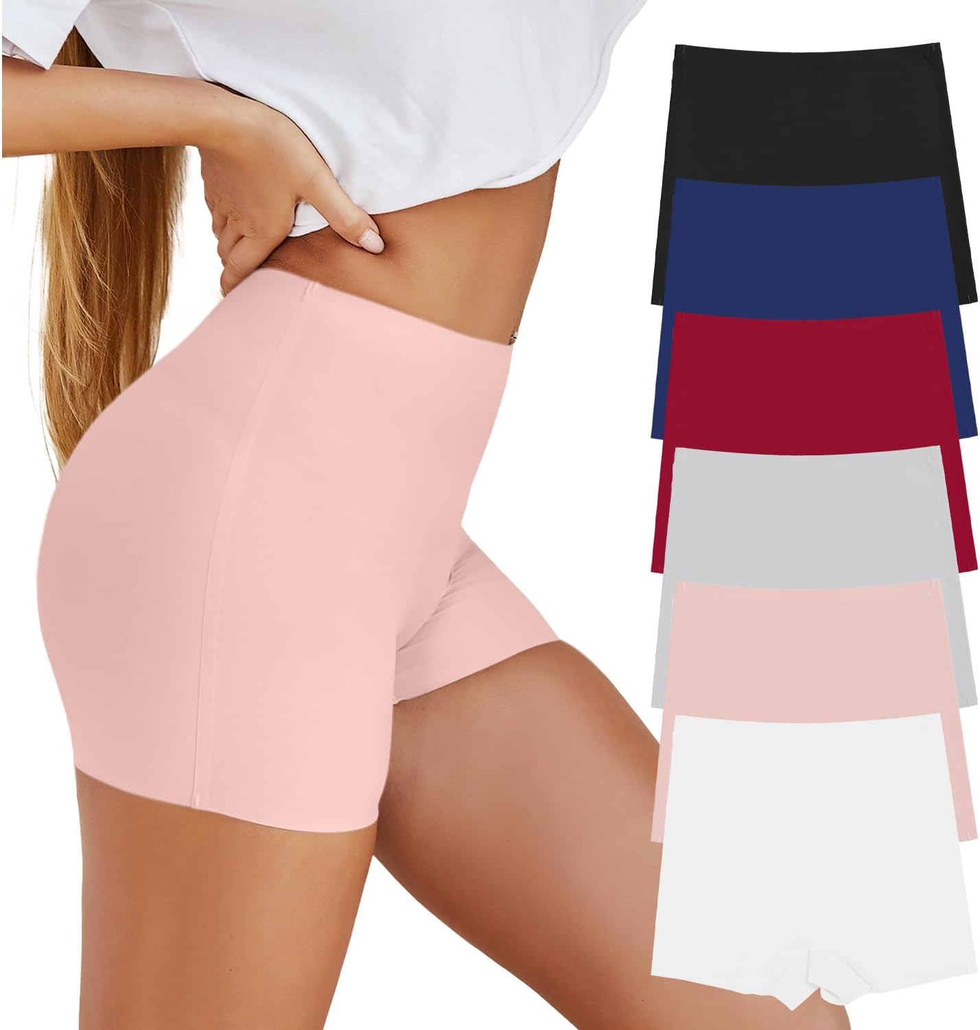 SHARICCA BoyShorts Panties, Special Women's Underwear Seamless Soft Boy Shorts,...