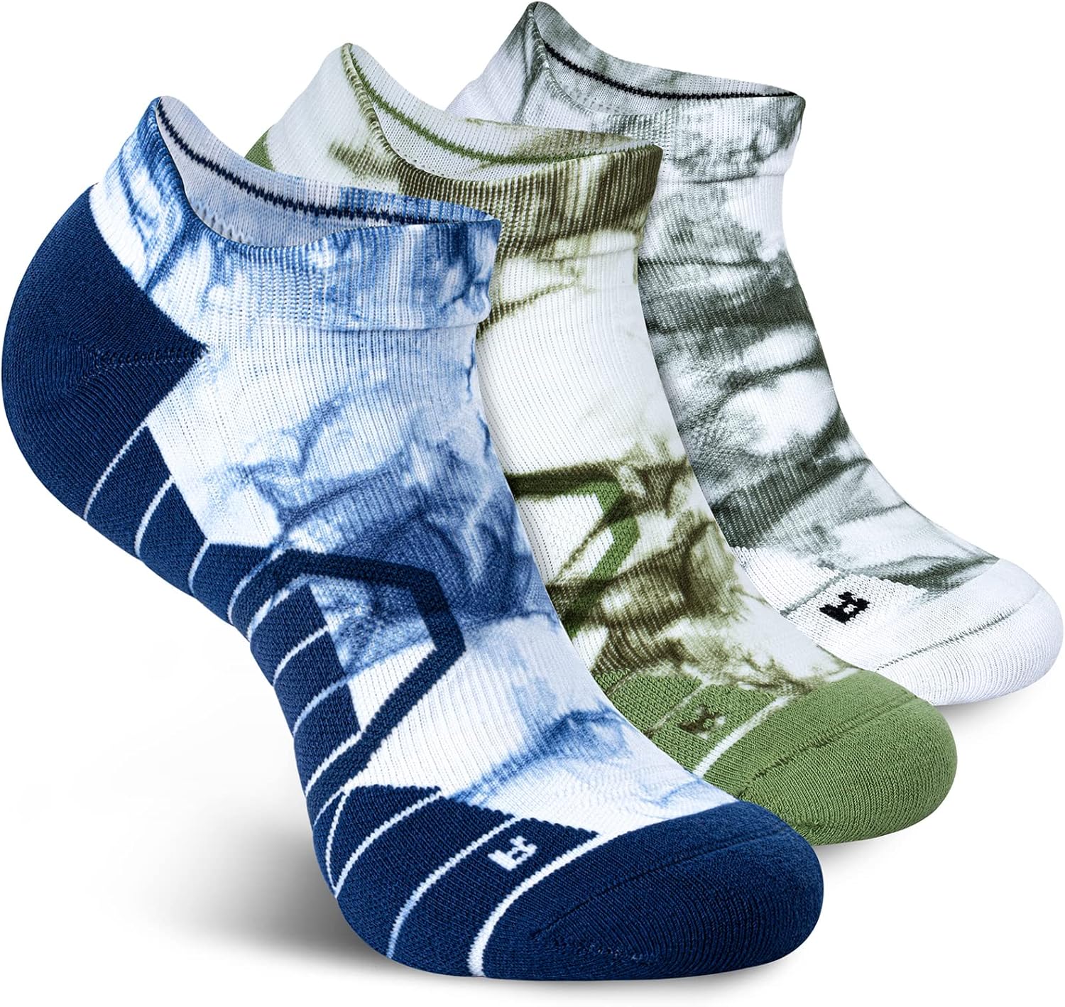 Hylaea Athletic Running Socks Cushion Padded Moisture Wicking Low Cut Large 3 Pa...