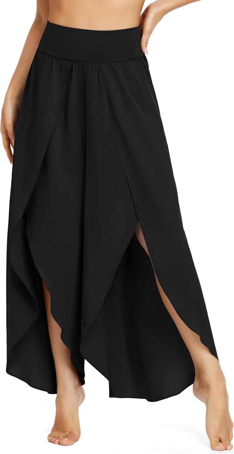 IUGA Flowy Pants, Special Wide Leg Pants for Women, Innovative High Split Palazz...