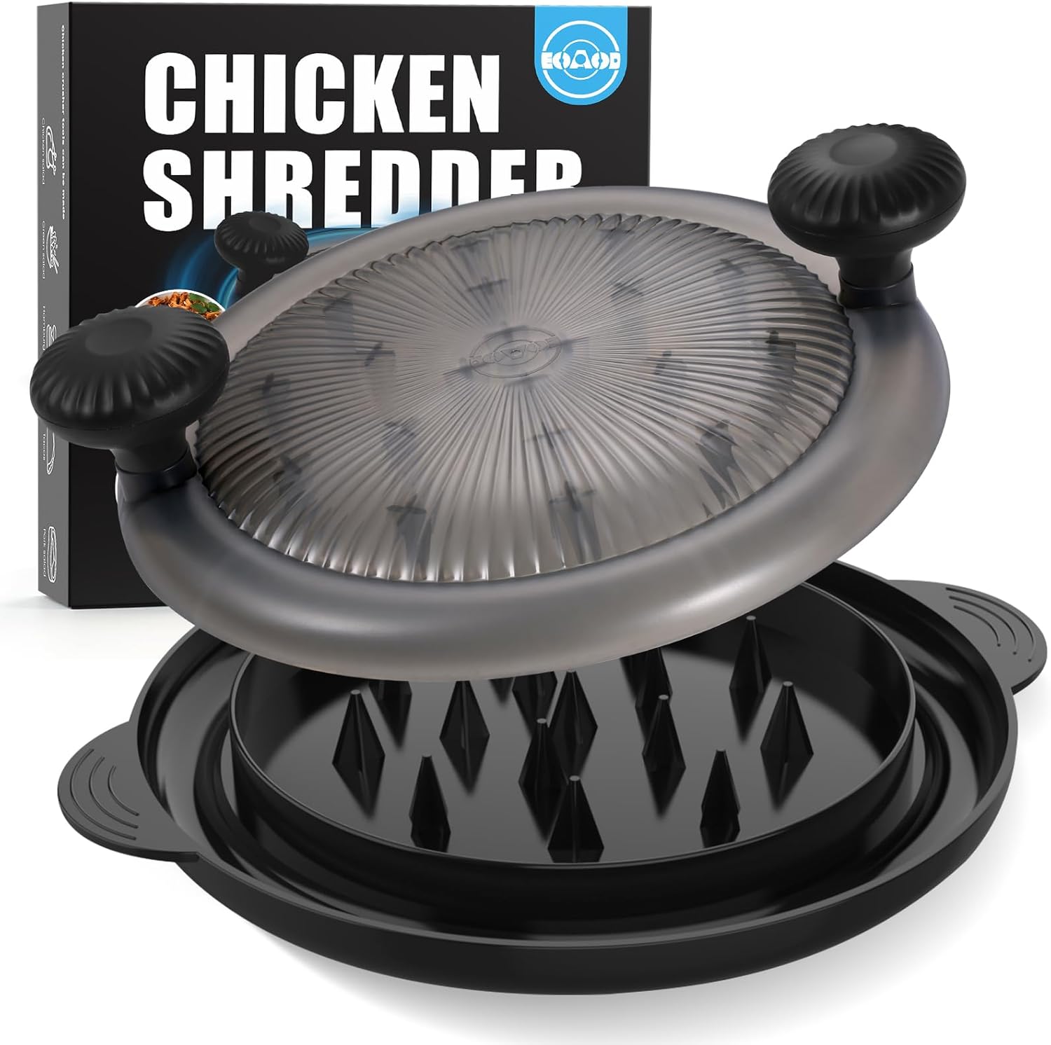 Pro Chicken Shredder 10.8 inch, Large Chicken Breast Shredder Tool Twist, Meat S...