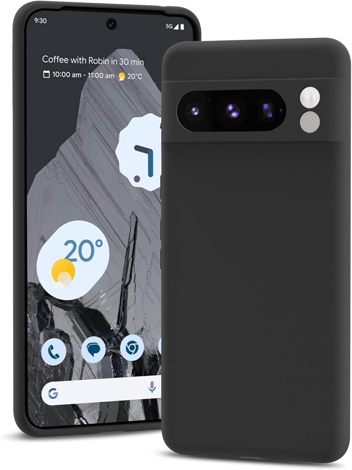 YATWIN Silicone Case for Google Pixel 8 Pro 5G, Soft-Touch, Shockproof, DustProo...