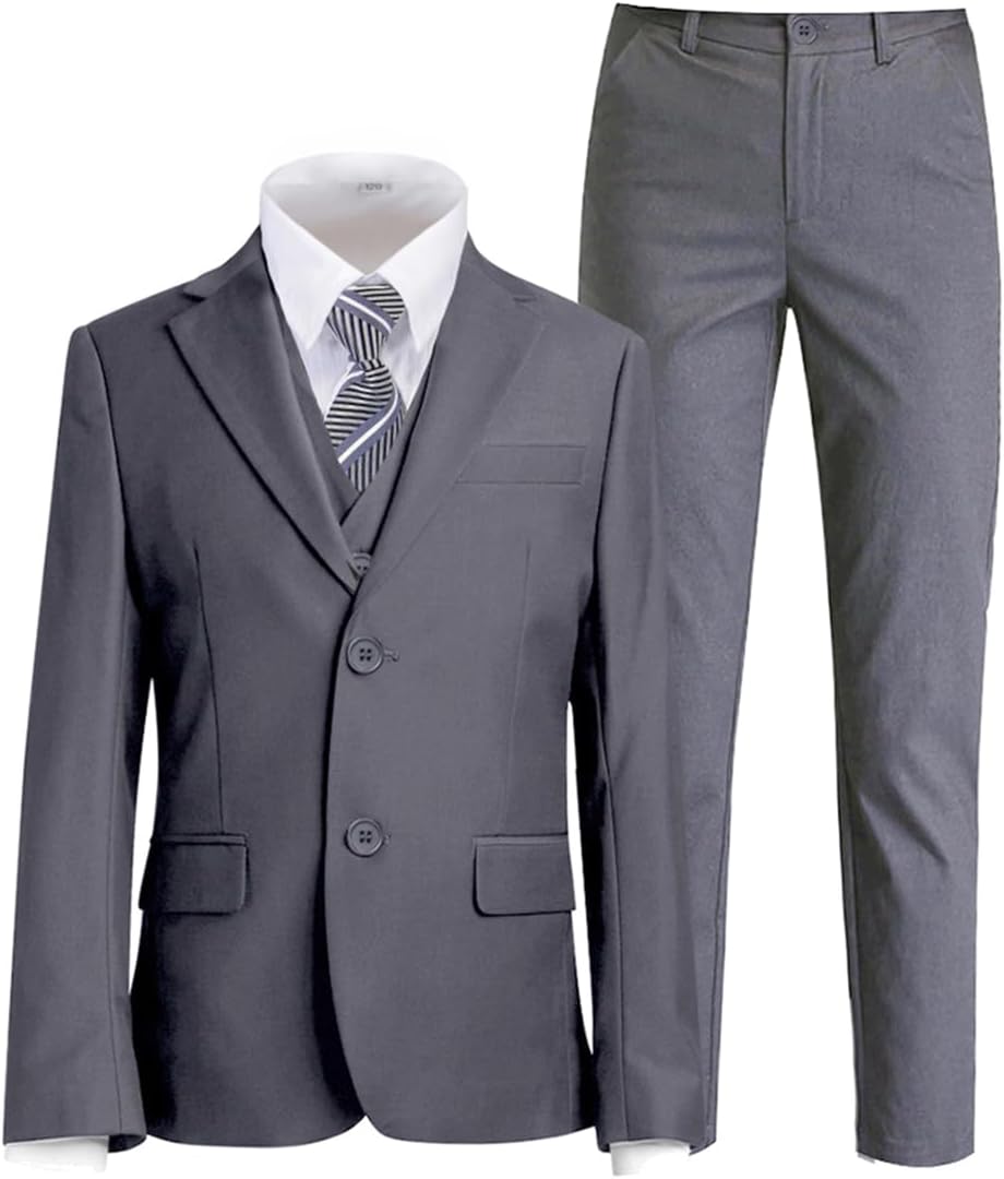 Boys Suit for Kids Tuxedo Suits for Wedding Formal Suit Set Toddler Boy Dress Ou...