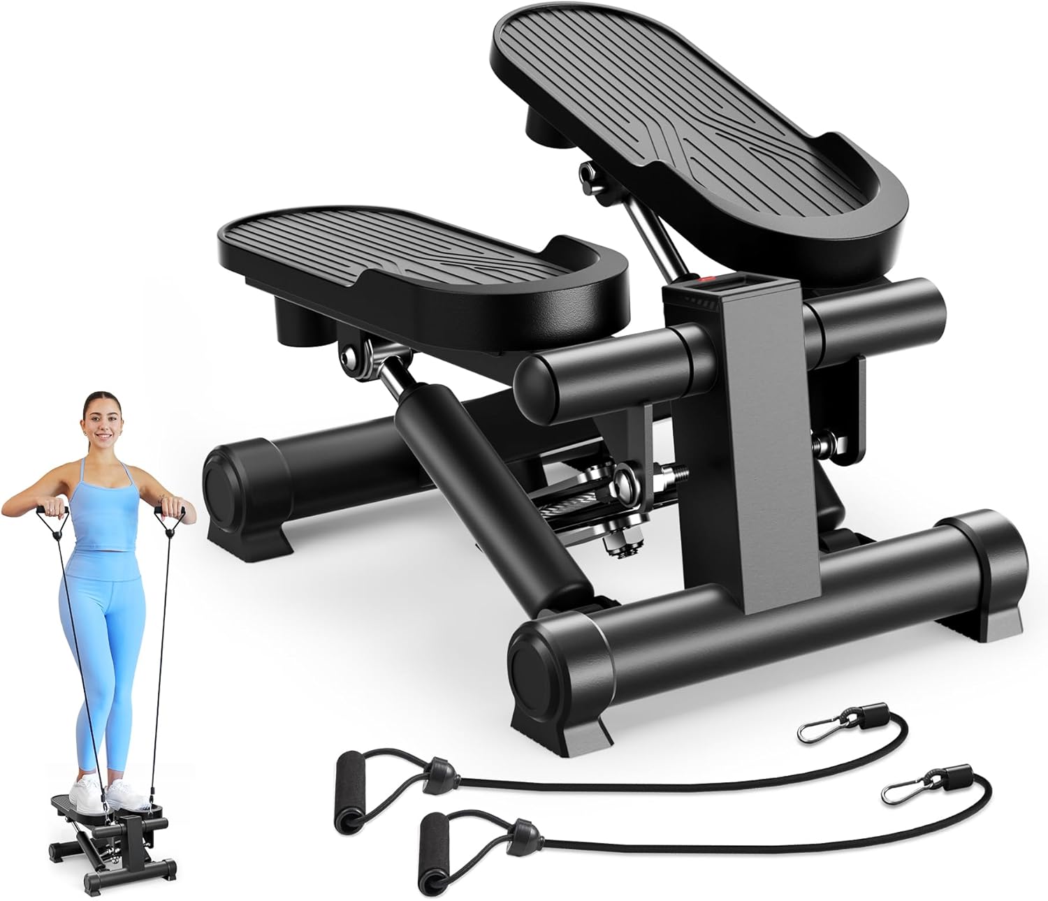 Special Steppers for Exercise at Home, Best Mini Stepper with Resistance Bands,...