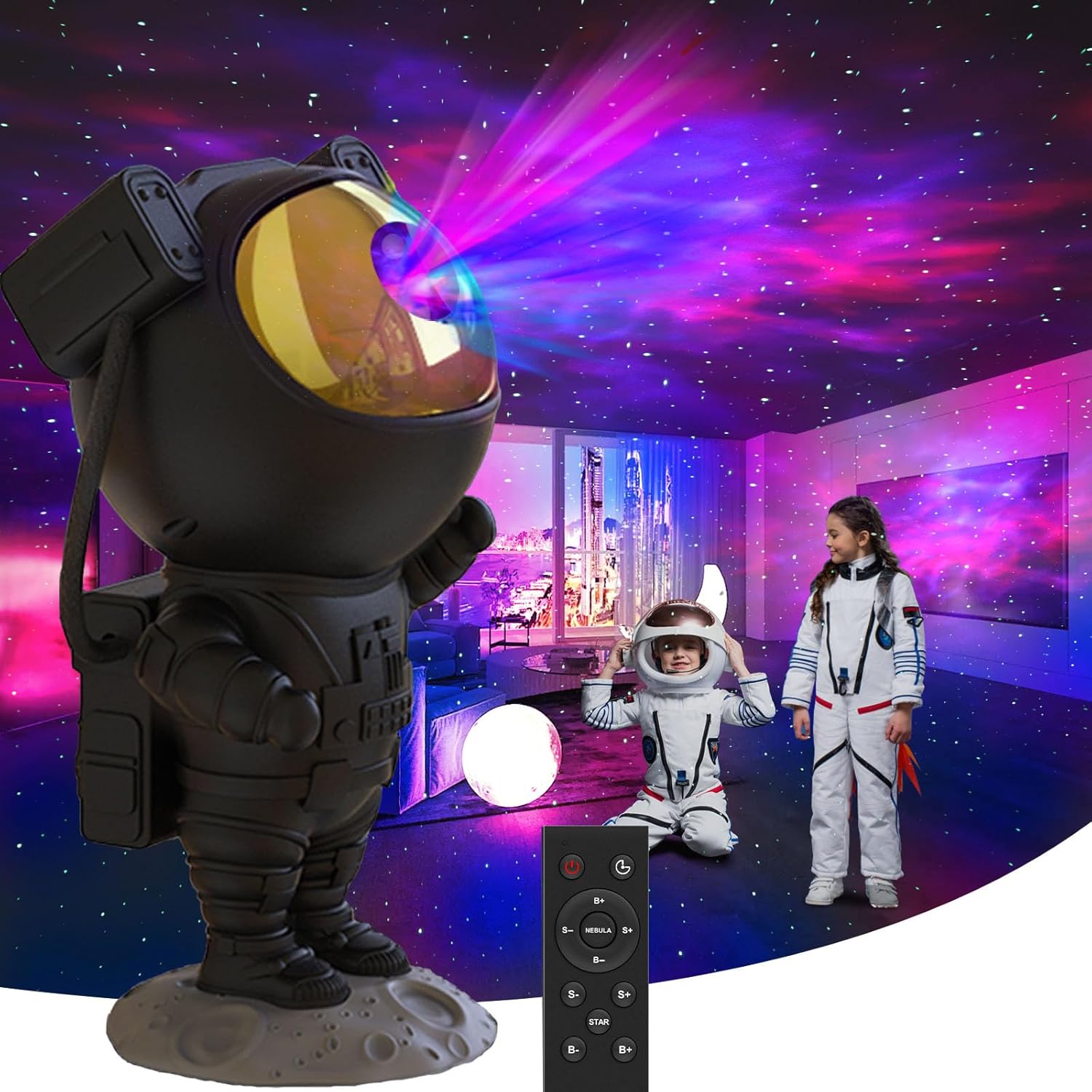 Pasun Astronaut Galaxy Projector, Star Projector N...
