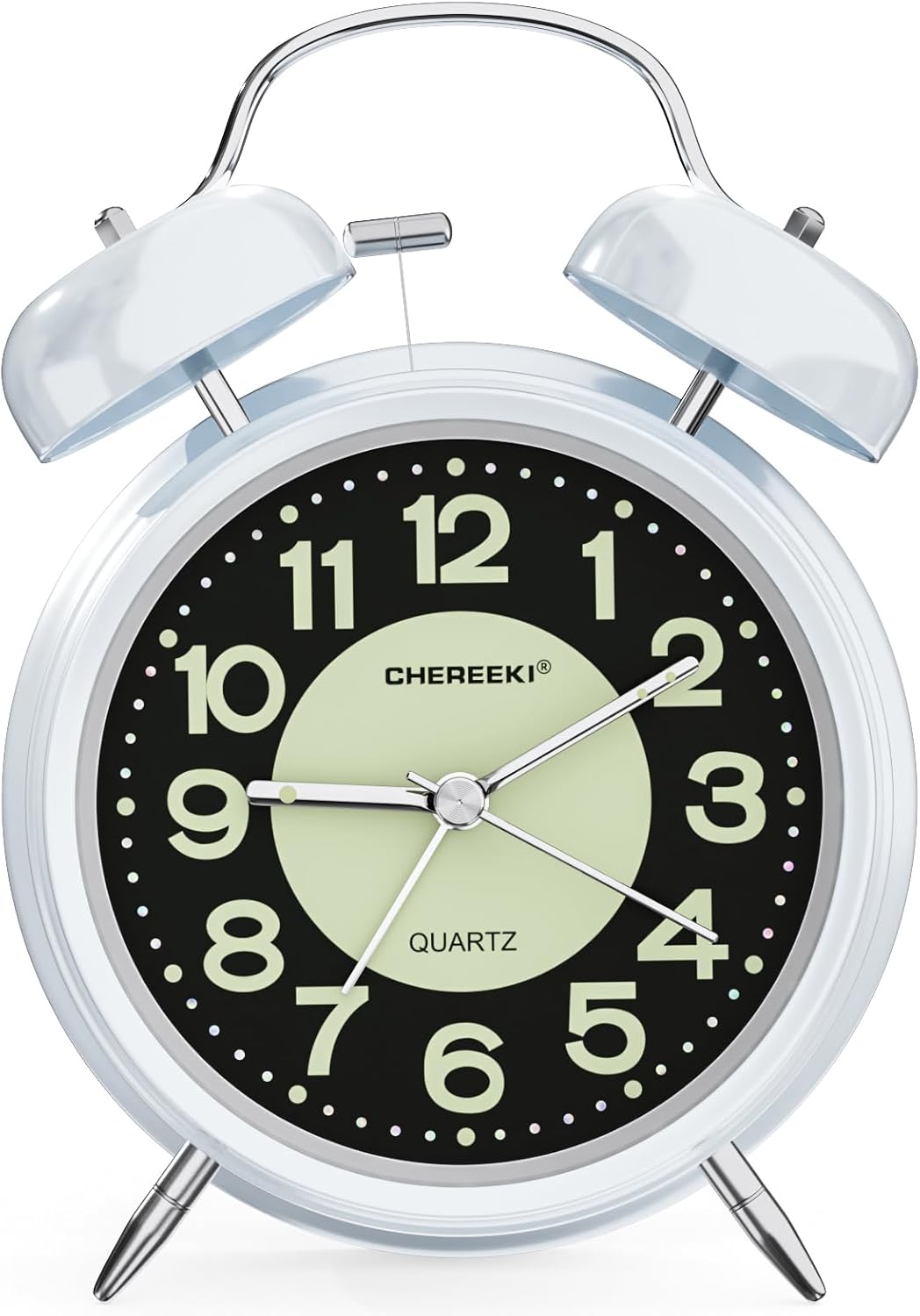 CHEREEKI Alarm Clock, Kids Alarm Clock for Heavy Sleepers with Twin Bell and Lar...