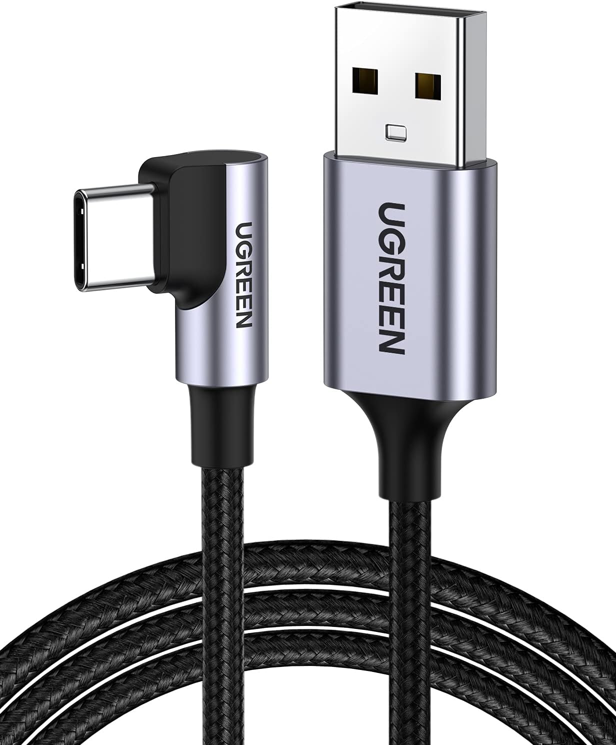UGREEN USB A to USB C Cable, Special 90 Degree 3A Right Angle USB C Charger Cabl...