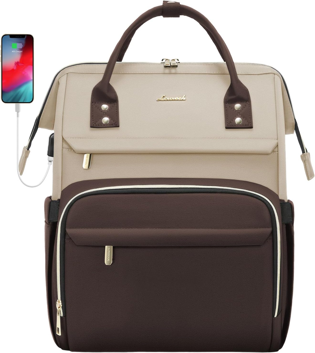 LOVEVOOK Laptop Backpack for Women, Fashionable Travel Business Bags, Innovative...