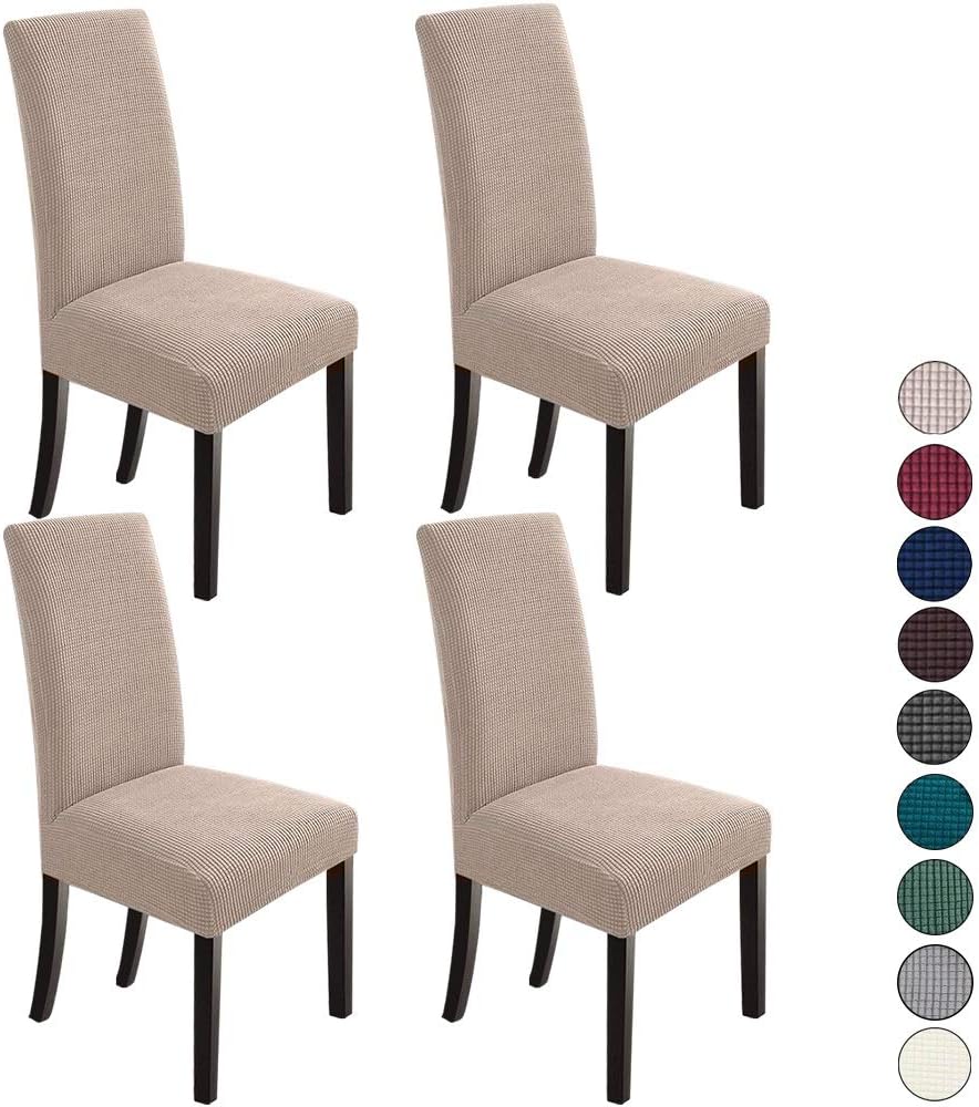 NORTHERN BROTHERS Dining Chair Covers Seat Parson Chair Slipcover for Dining Roo...
