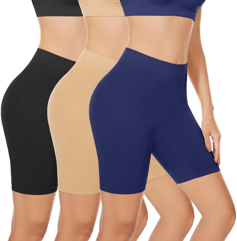 SIHOHAN Womens Slip Shorts Comfortable Short Pants Ultra Soft Seamless Long Brie...
