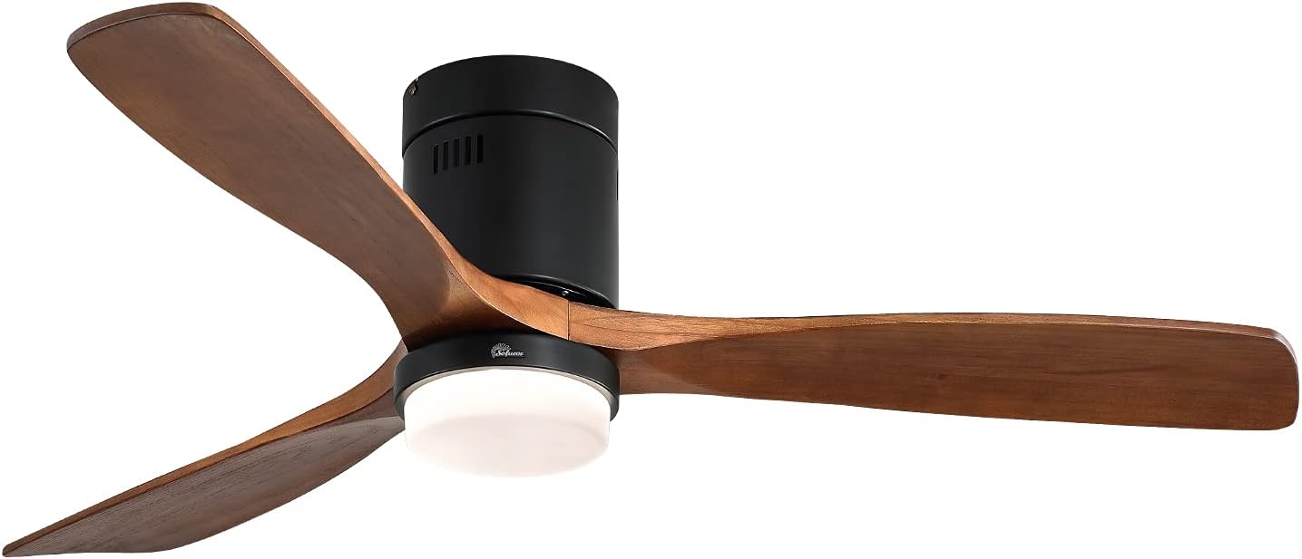 Sofucor Ceiling Fan, Special Ceiling Fan With Lights, Innovative Flush Mount Cei...