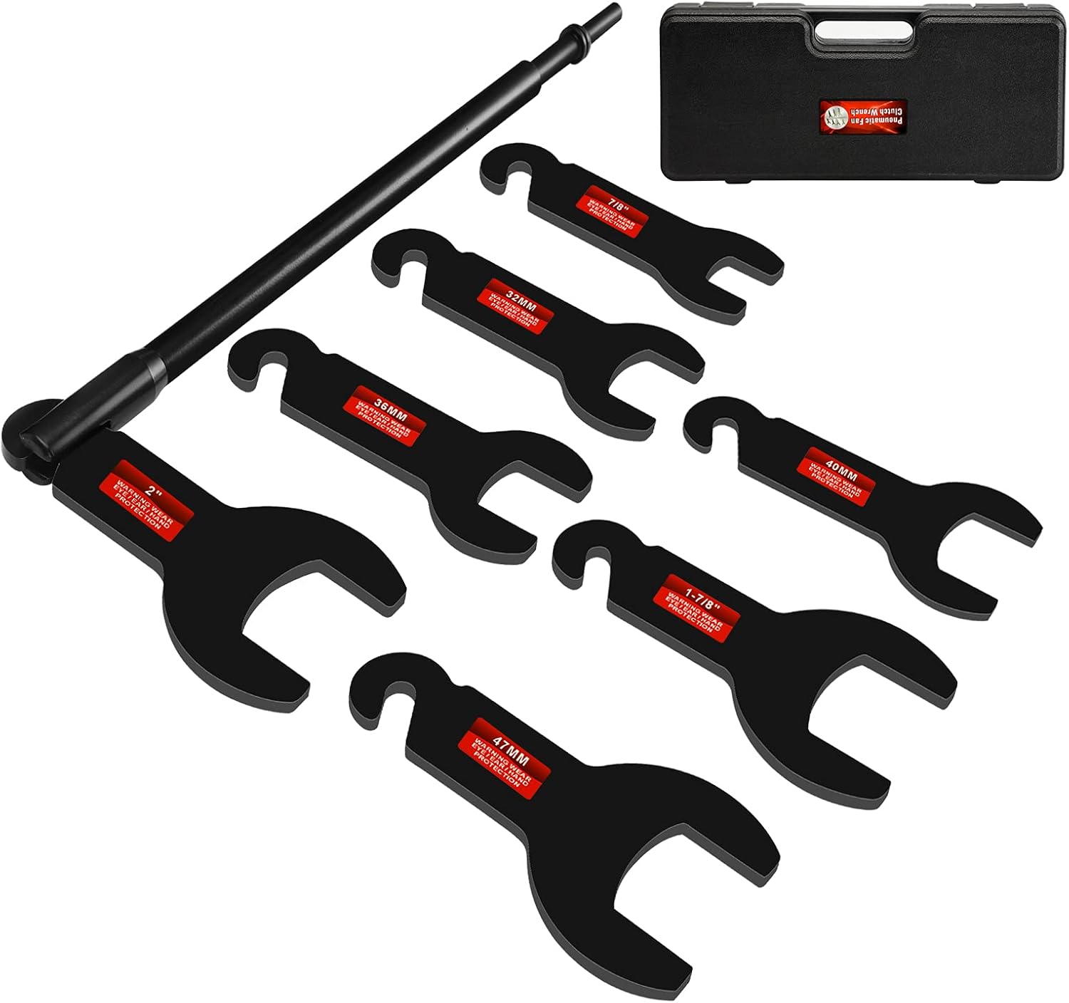 BETOOLL 8PCS Pneumatic Fan Clutch Wrench, 43300 Fan Clutch Removal Tool Kit, Aut...