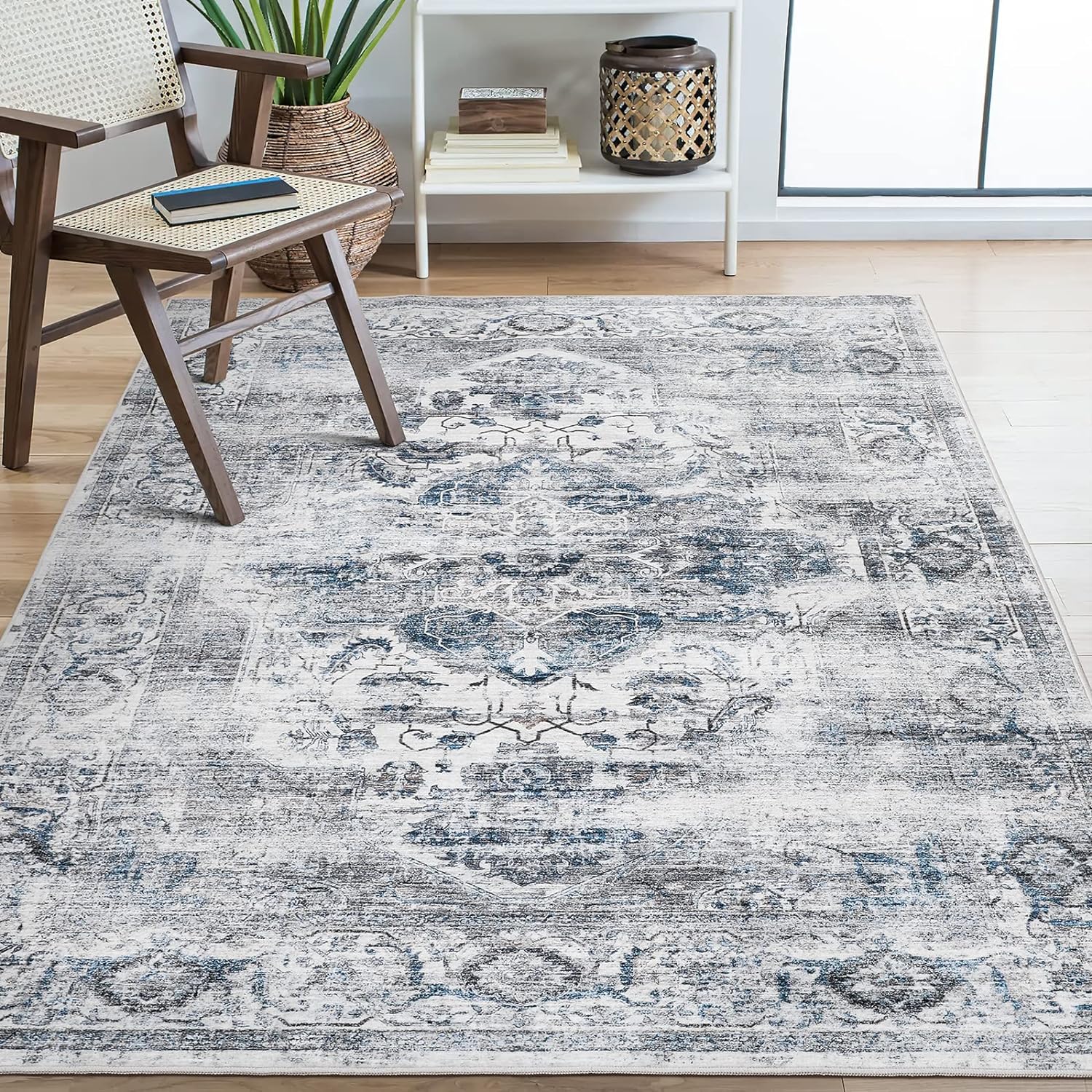 8x10 Area Rugs for Living Room, Special Stain Resistant Rugs with Anti-Slip Back...