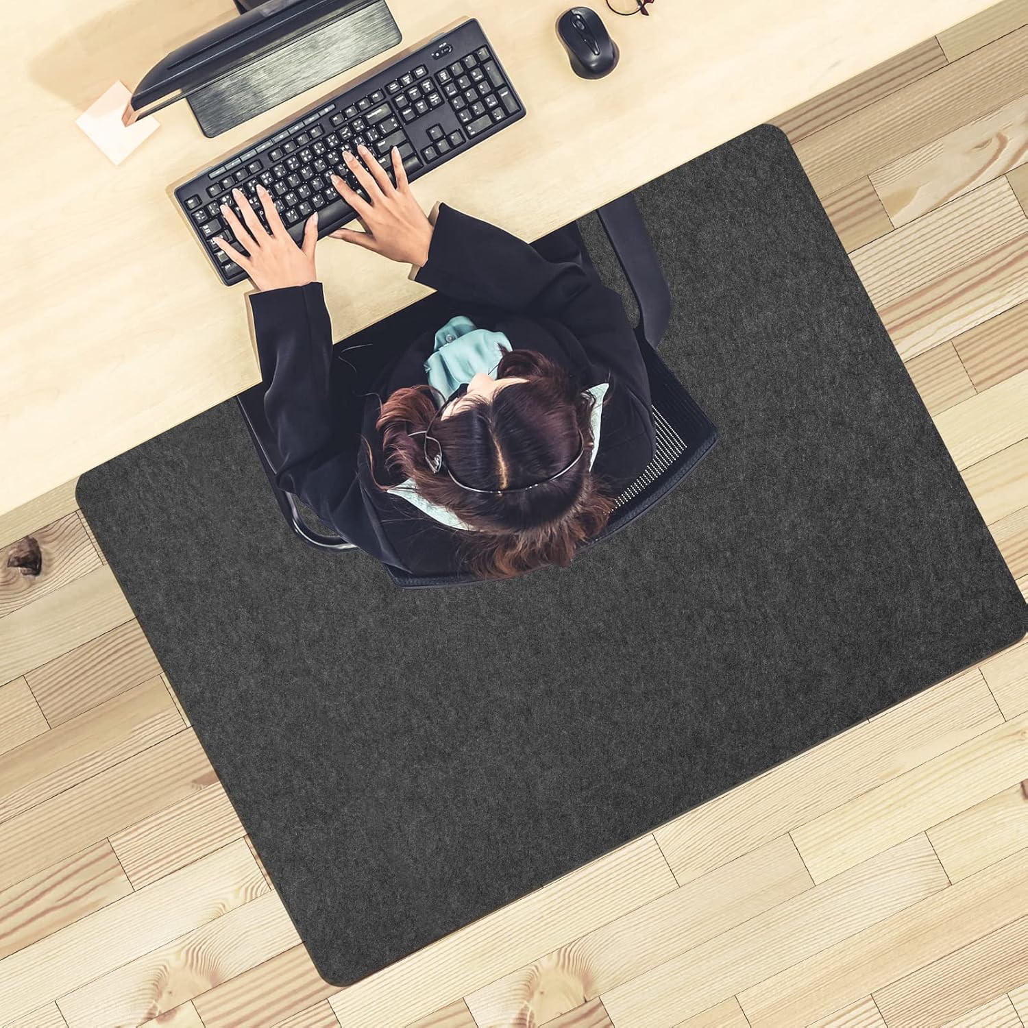 Office Chair Mat, High-Quality Floor Protector Mat for Hardwood Floor, Innovativ...