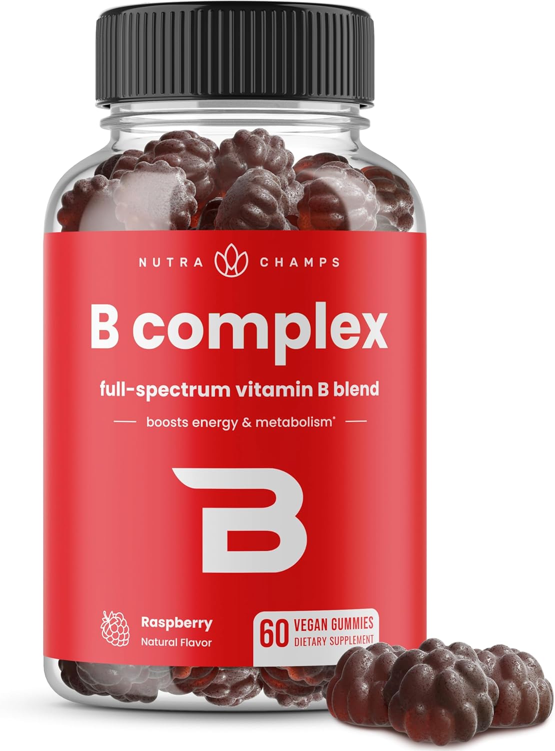 Vitamin B Complex Gummies | Vitamin B Gummies for Women, Men & Kids | Boosts Ene...