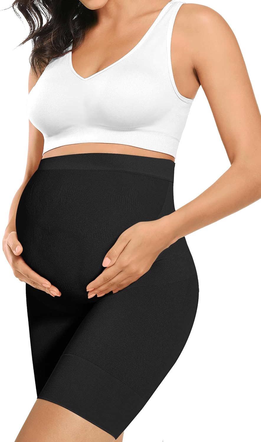 “Baby Bump” Premium Maternity Shapewear, High Waisted Mid-Thigh Pregnancy Underw...