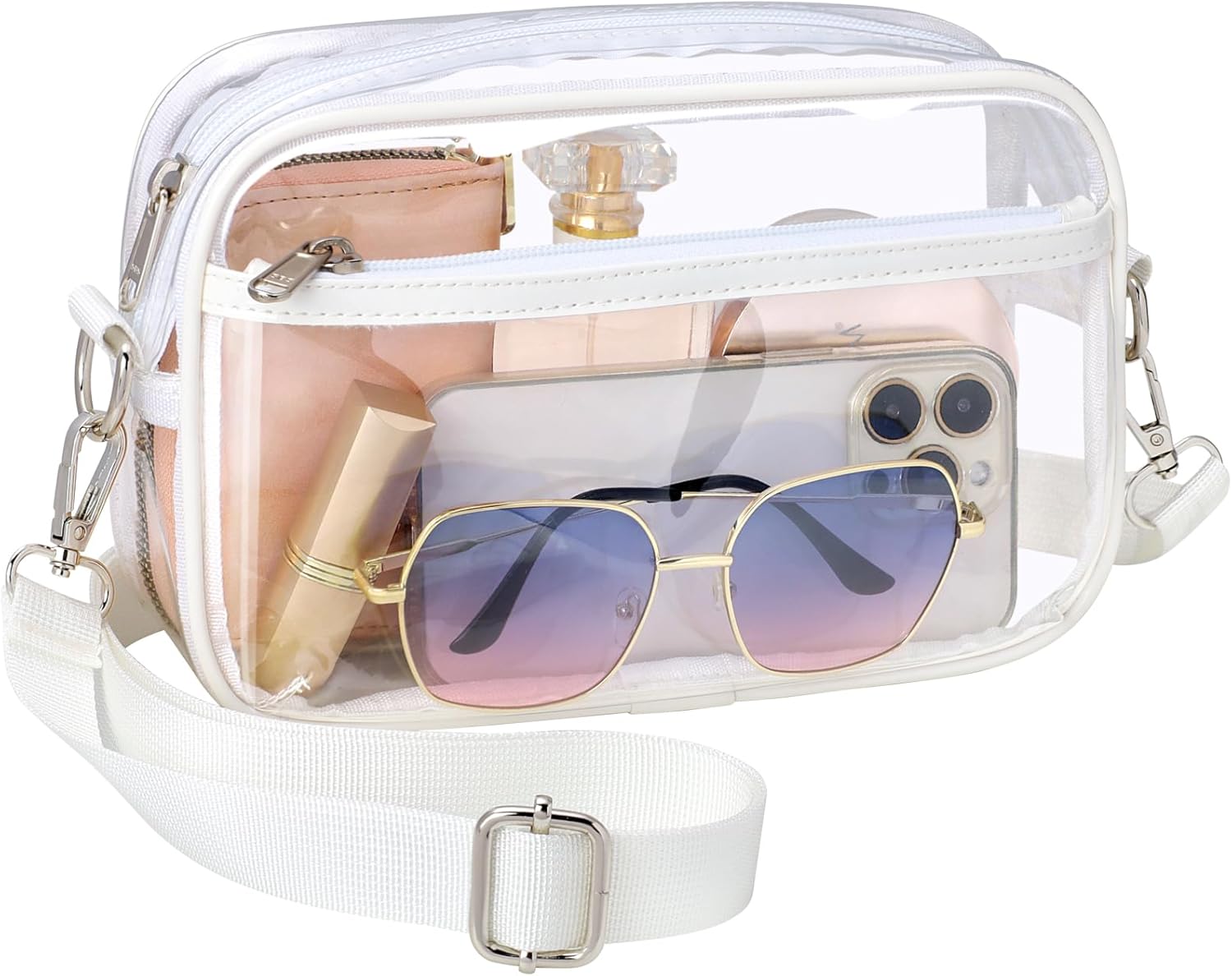 PACKISM Clear Purses for Women Stadium Clear Bag Stadium Approved Crossbody Conc...