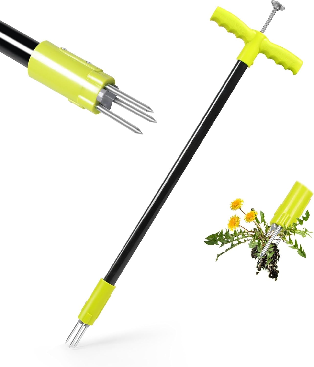 ORIENTOOLS Weed Puller Manual Weeder Weeding Tool Twist Dandelion Puller Weed Ex...