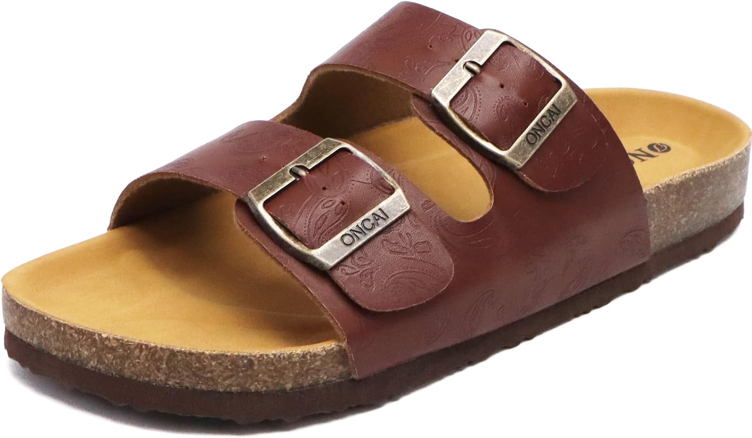 ONCAI Women's Sandals, Special Open Toe Footbed Sandals with Suede Leather Strap...