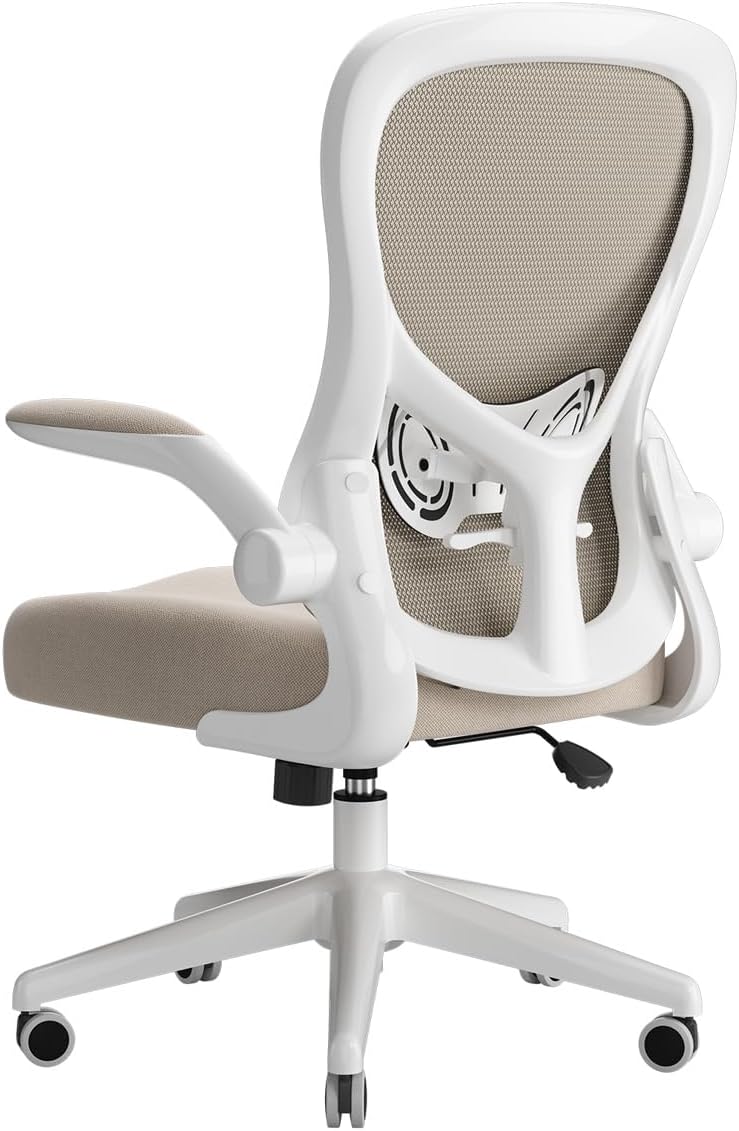 Hbada Ergonomic Desk Chair, Computer Office Chair with Flip-up Armrest&Lumbar Su...