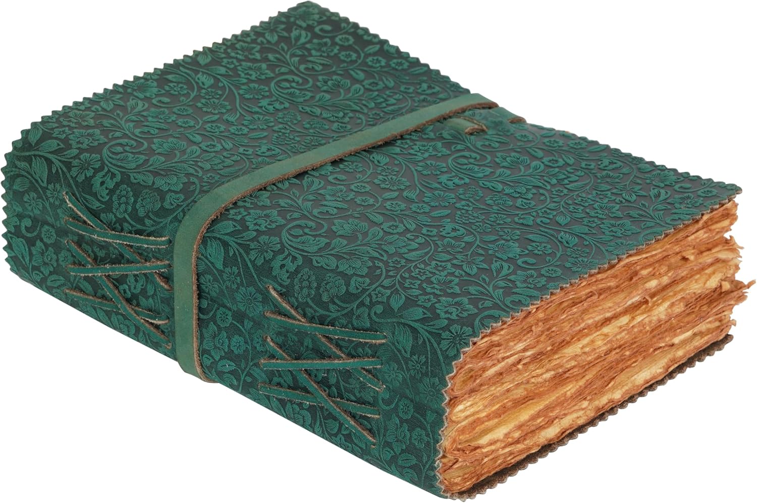 LEATHER VILLAGE Leather Bound Floral Embossed Journal, Special Journal for Women...