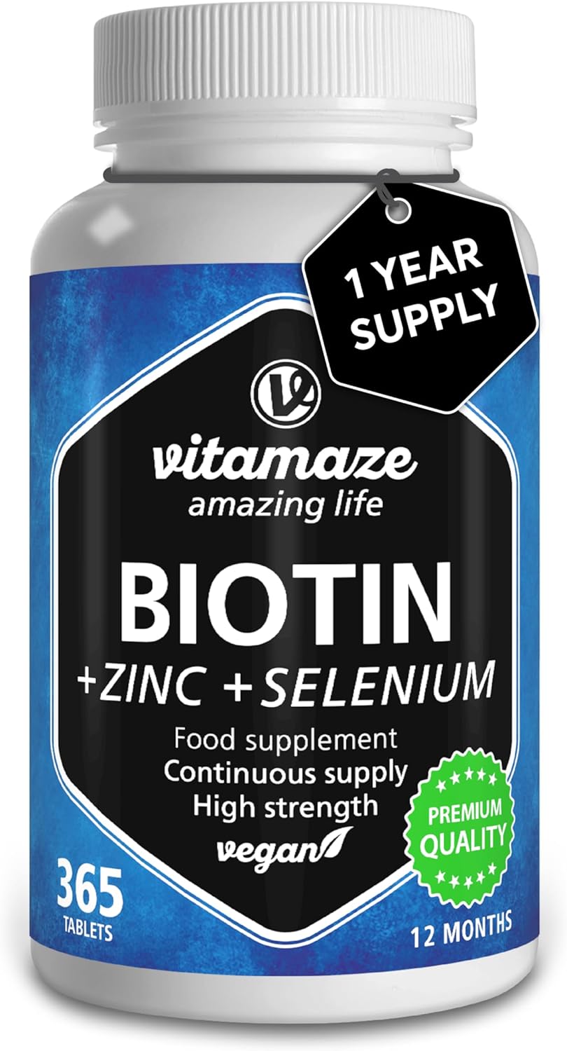 Biotin Hair Growth Supplement, Special Hair Growth Solution with Selenium and Zi...