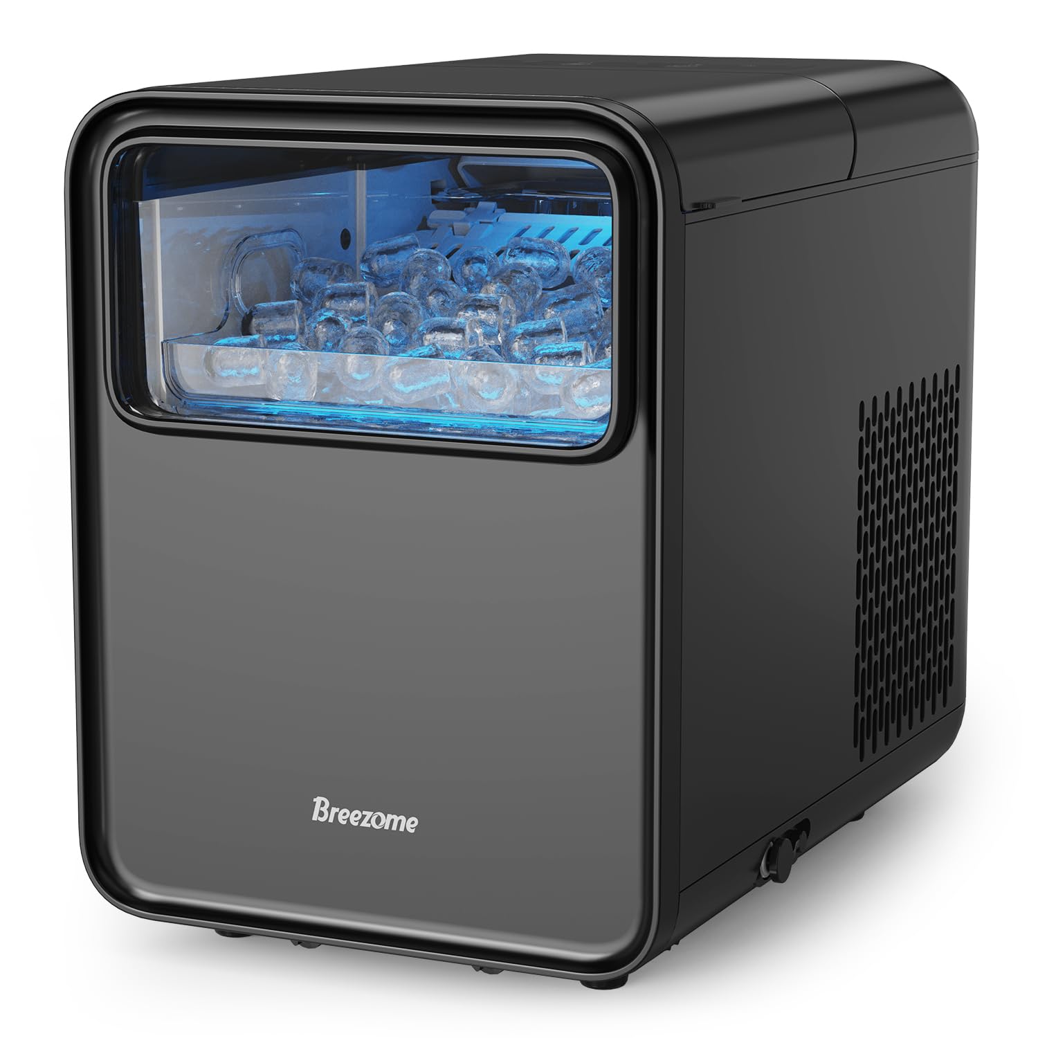 BREEZOME Ice Maker Countertop, Portable Ice Machine Self-Cleaning, 9 Cubes in 6...