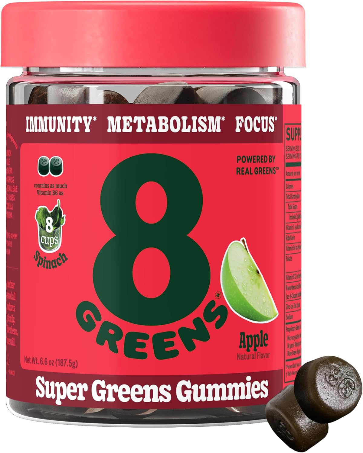**Best 8Greens Daily Greens Gummies, Special Super...