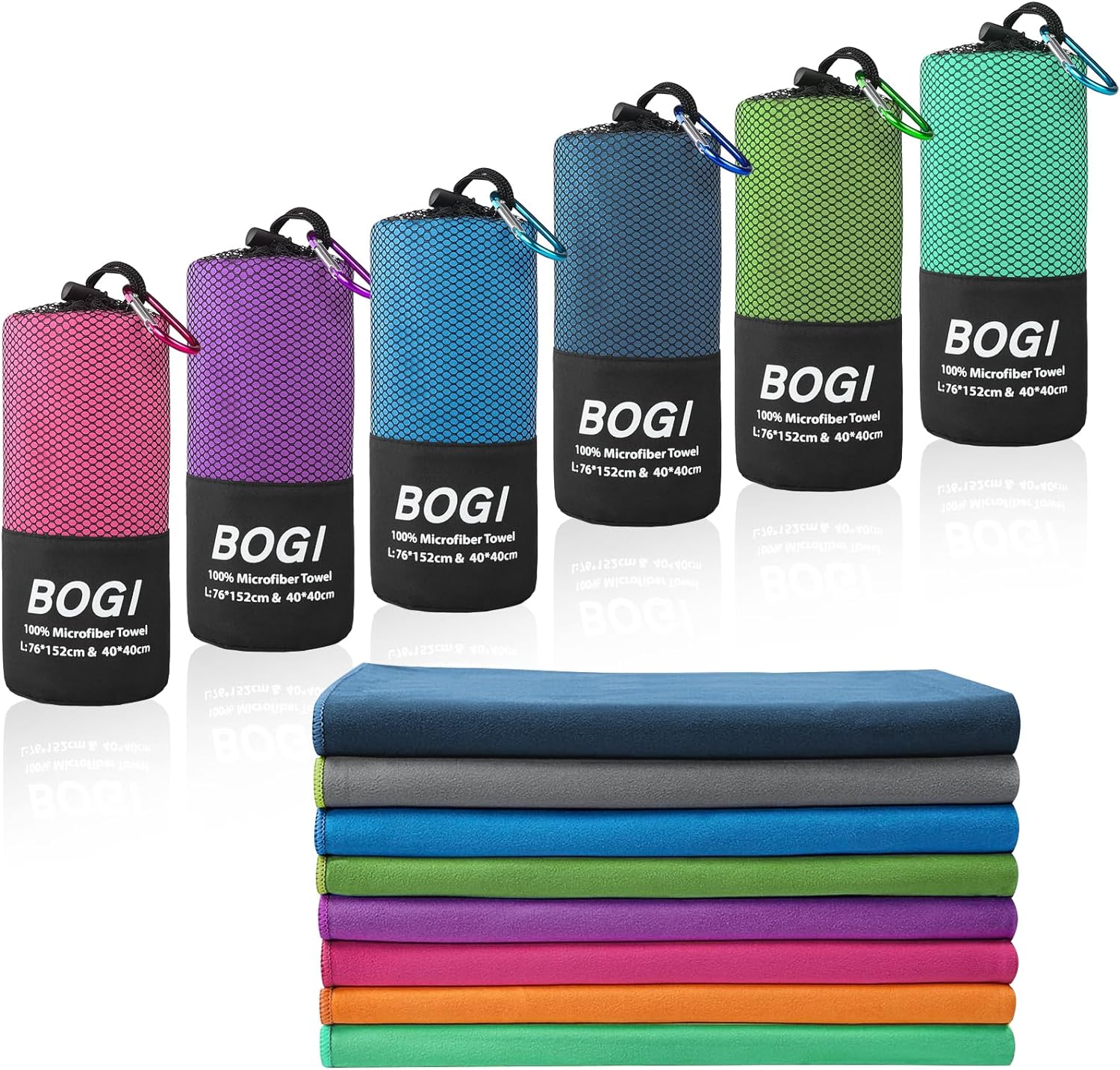 BOGI Microfiber Travel Sports Towel, Special Quick Dry Travel Towel, Innovative...