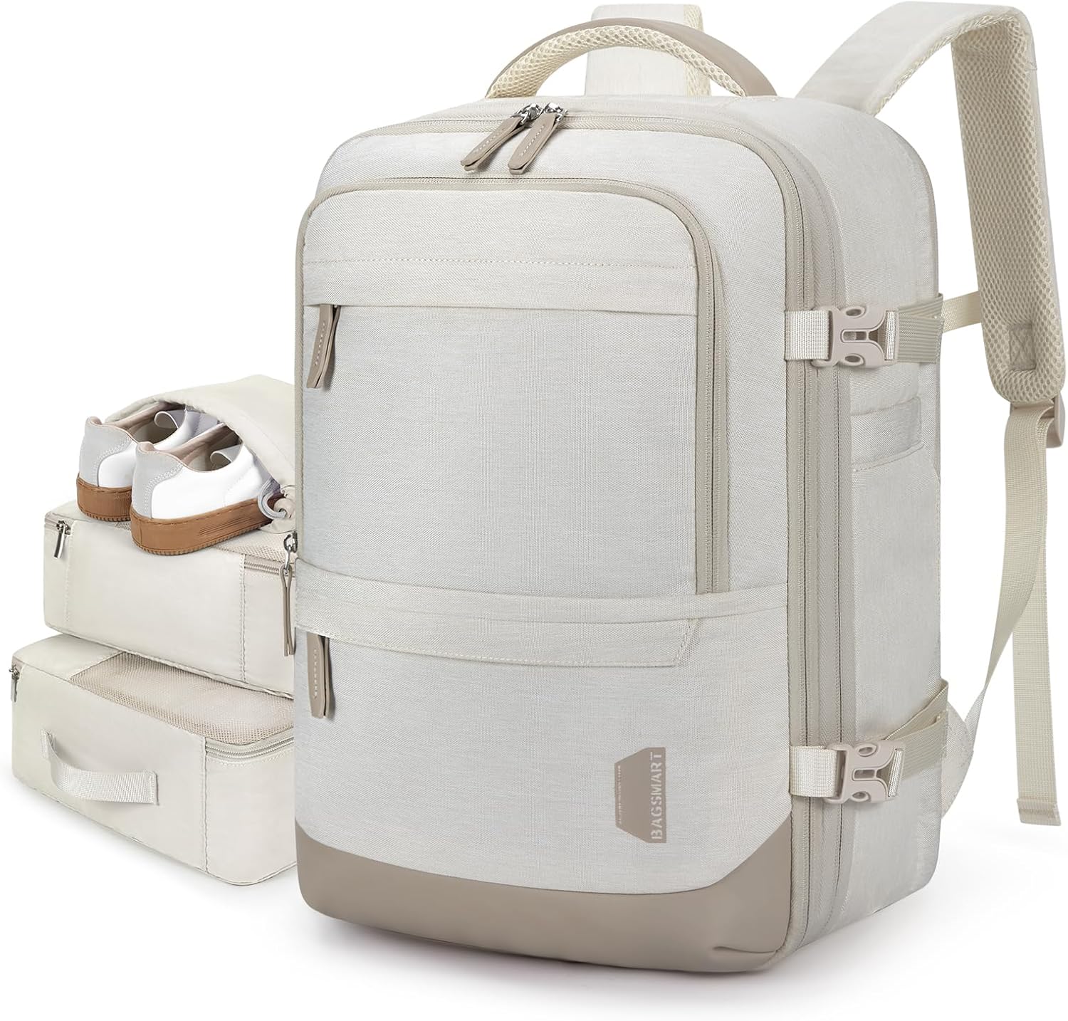 BAGSMART Compression Travel Backpack, Special Carry On Backpack with 40L Expanda...